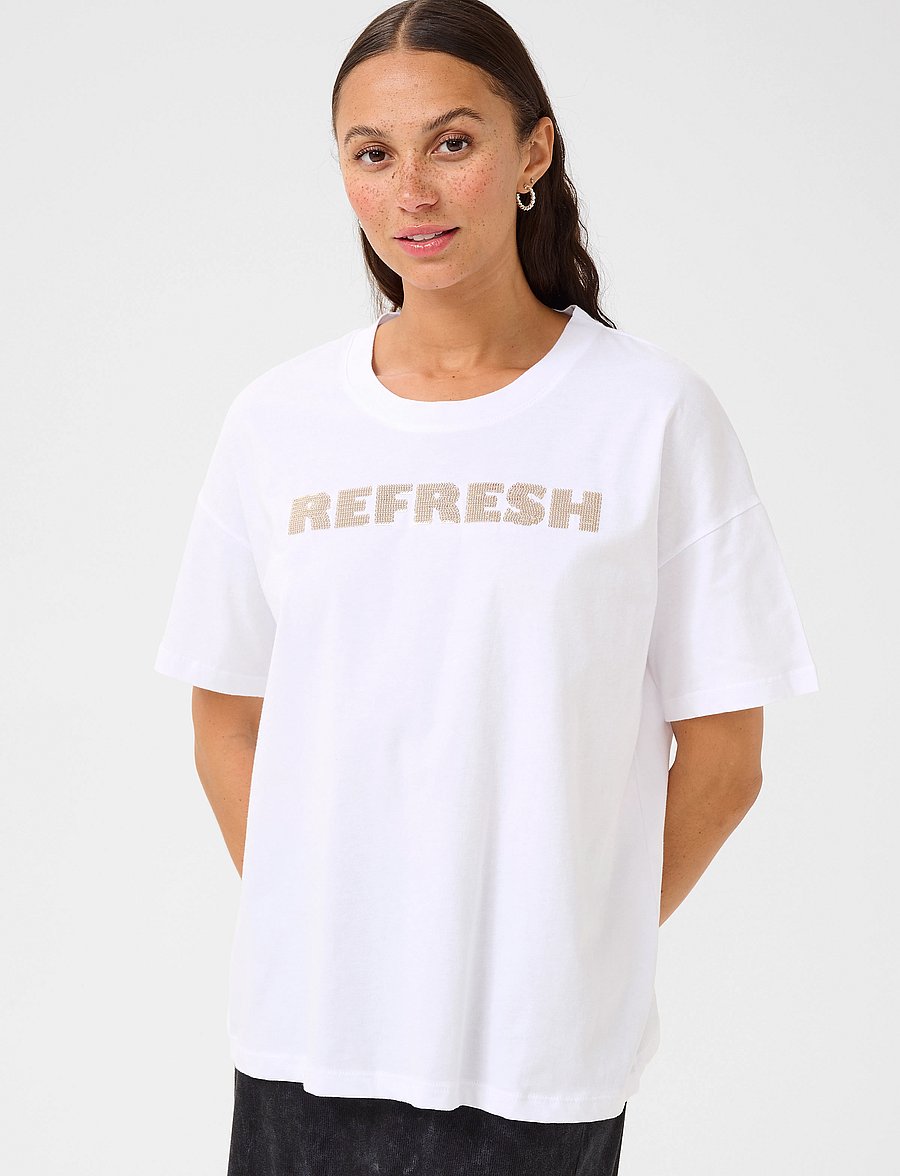 Kaffe - KAlunda T-Shirt - t-shirts - optical white - 0