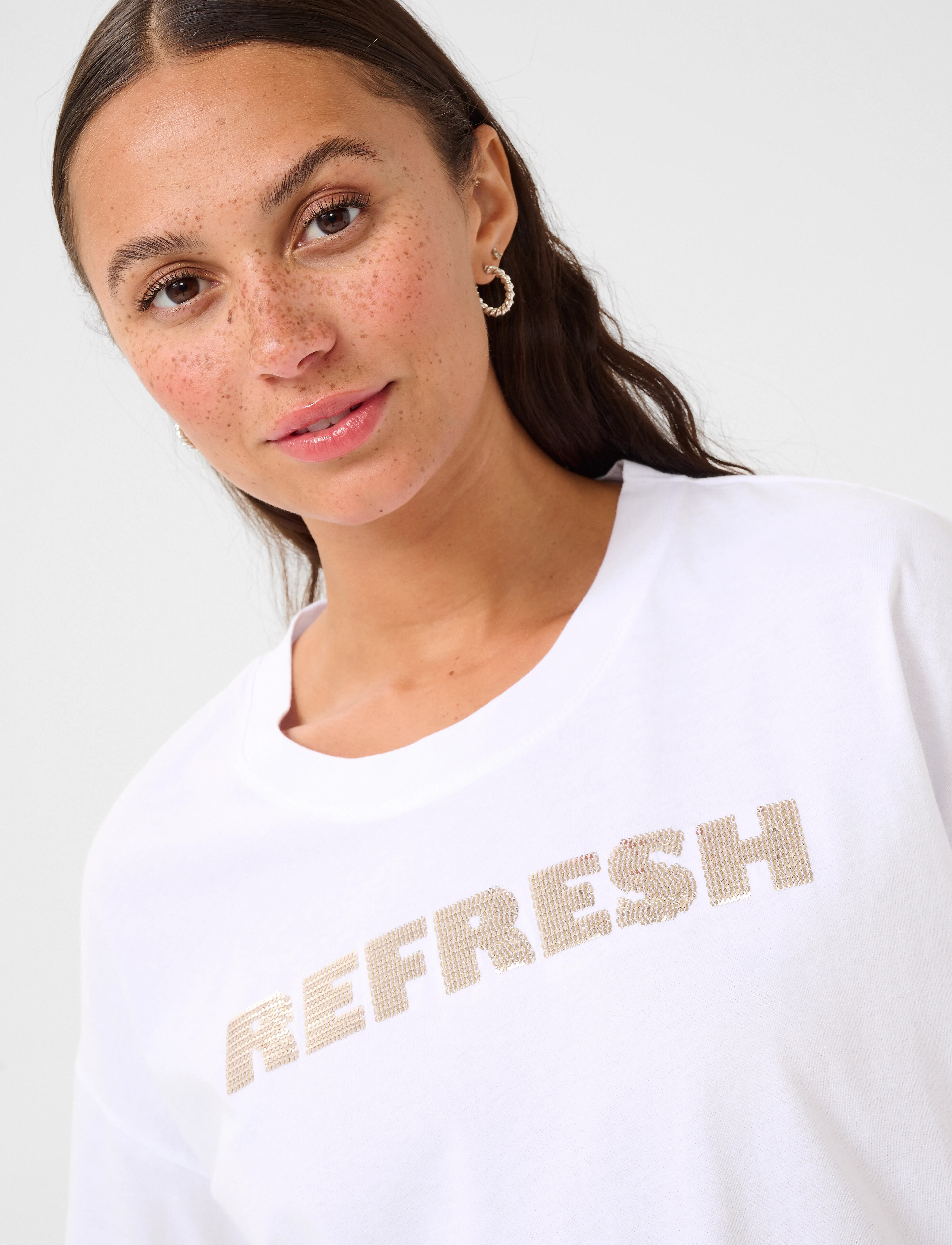 Kaffe - KAlunda T-Shirt - madalaimad hinnad - optical white - 5