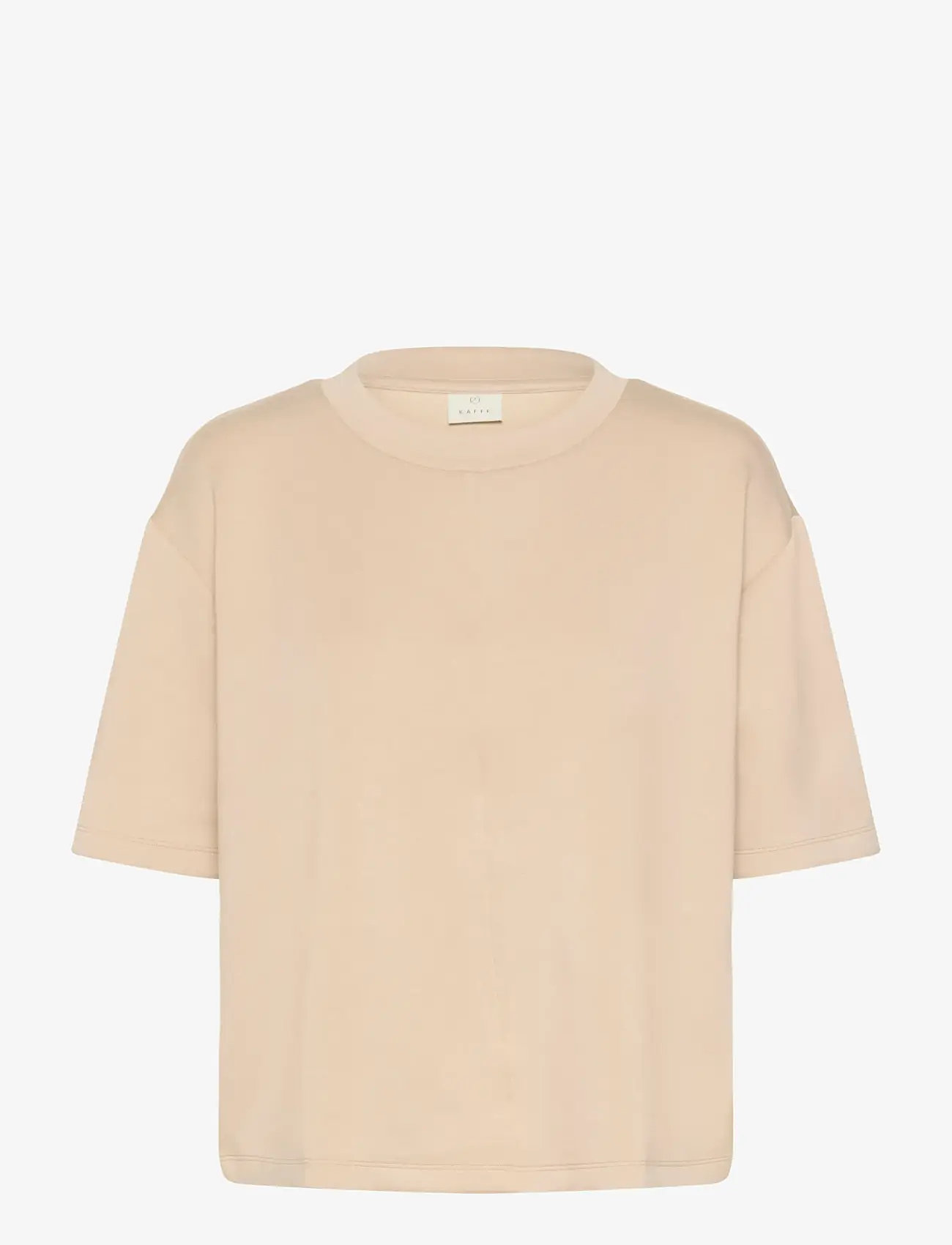 Kaffe - KAannika T-Shirt - efterårstøj - feather gray - 1