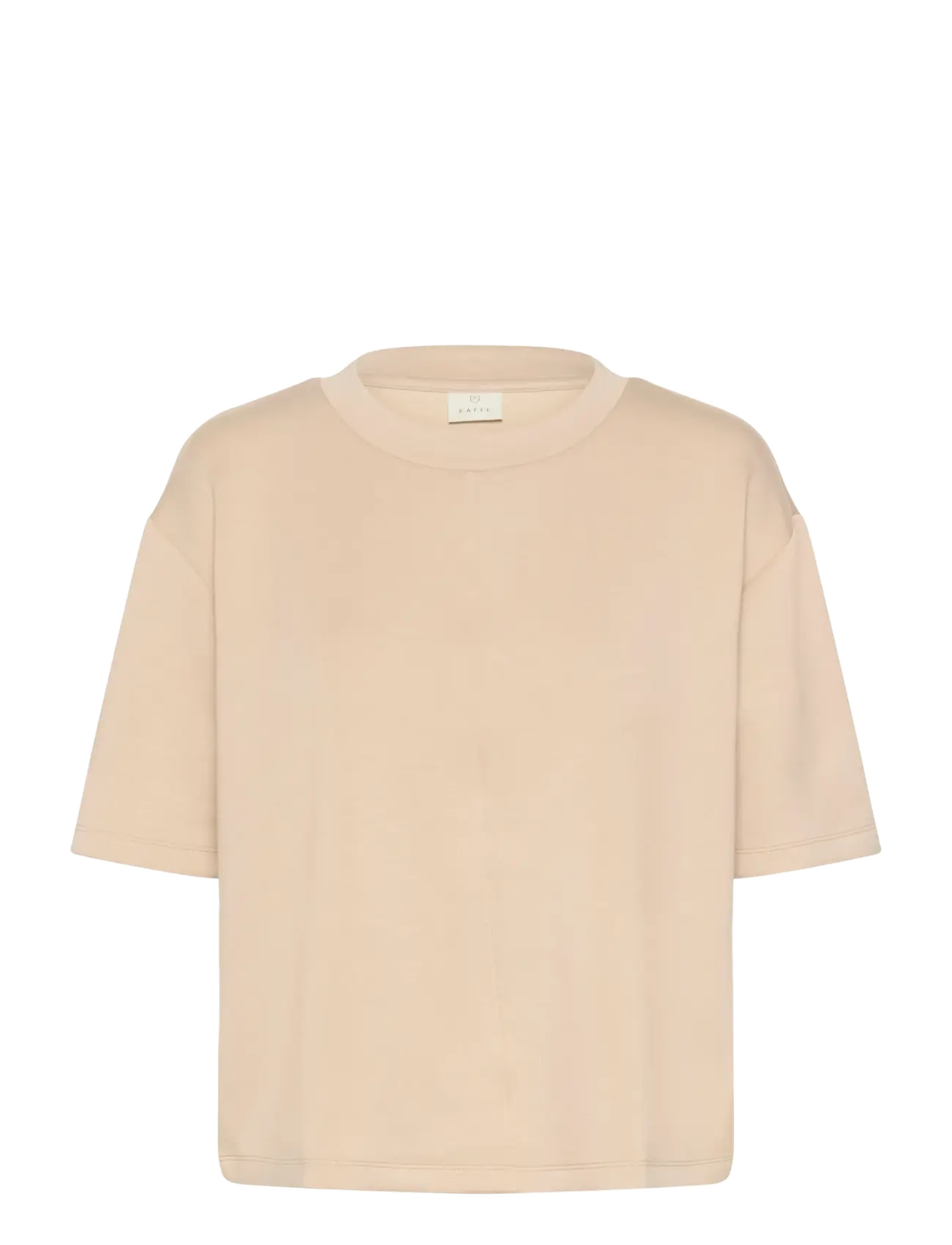 Kaffe KAannika T-Shirt - Kampagne - FEATHER GRAY / beige