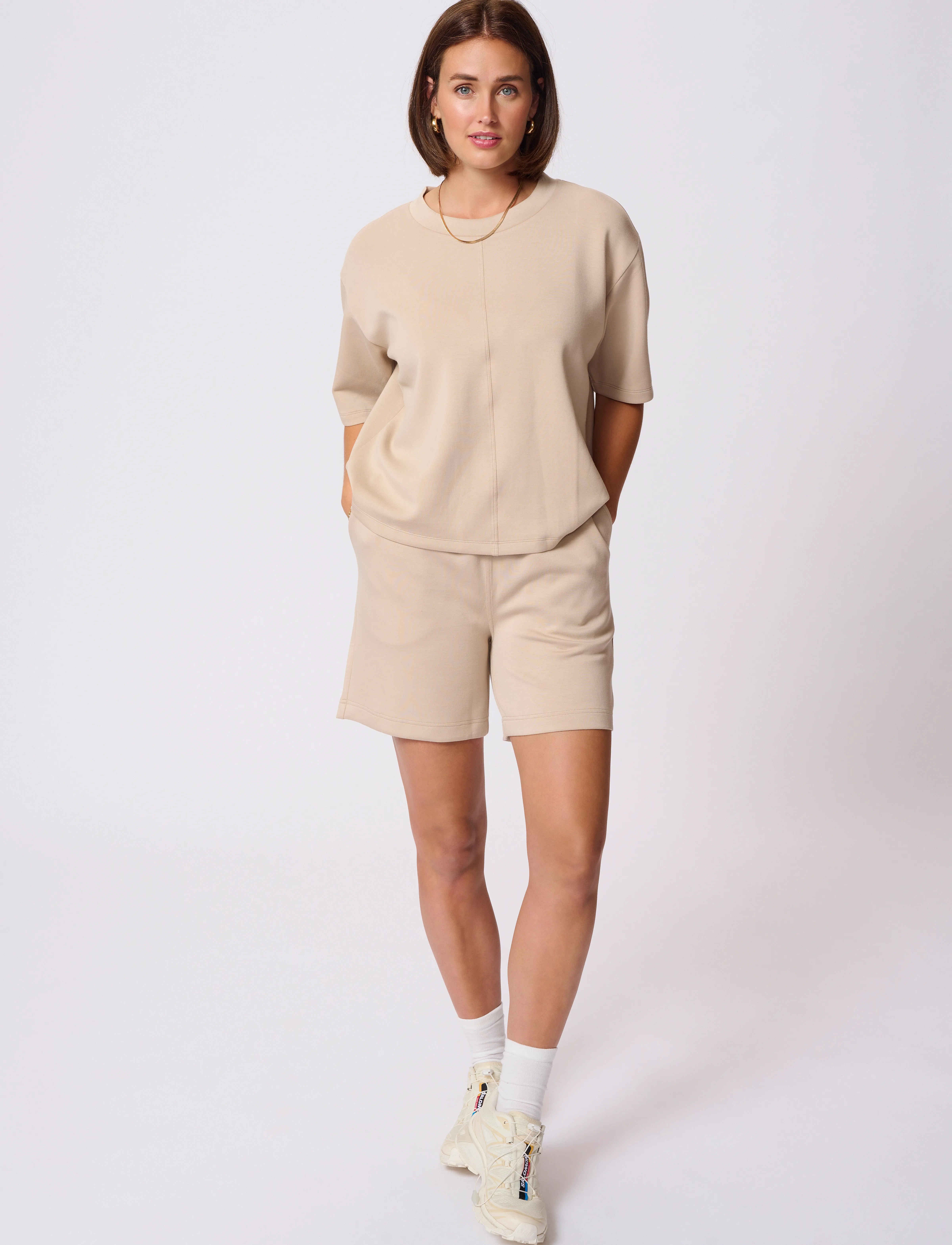 Kaffe - KAannika T-Shirt - t-shirts - feather gray - 3