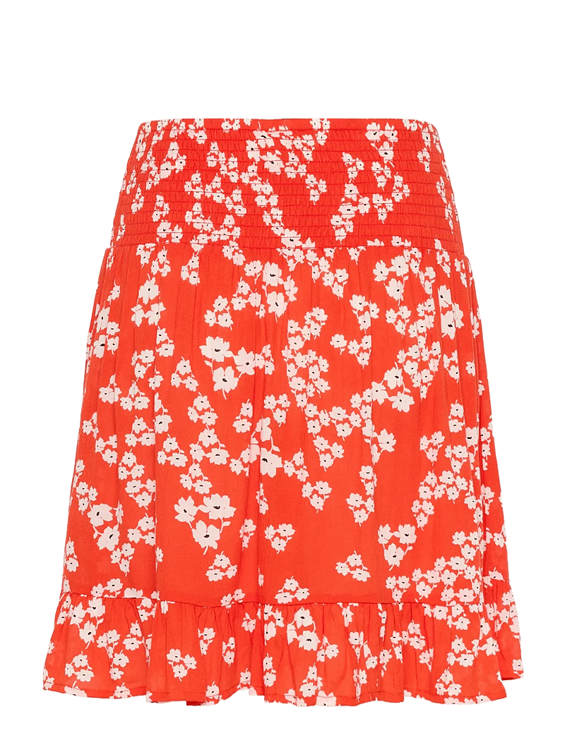 Kaffe - KAthora Amber Skirt - midi-röcke - red/chalk/red petit fleur - 2