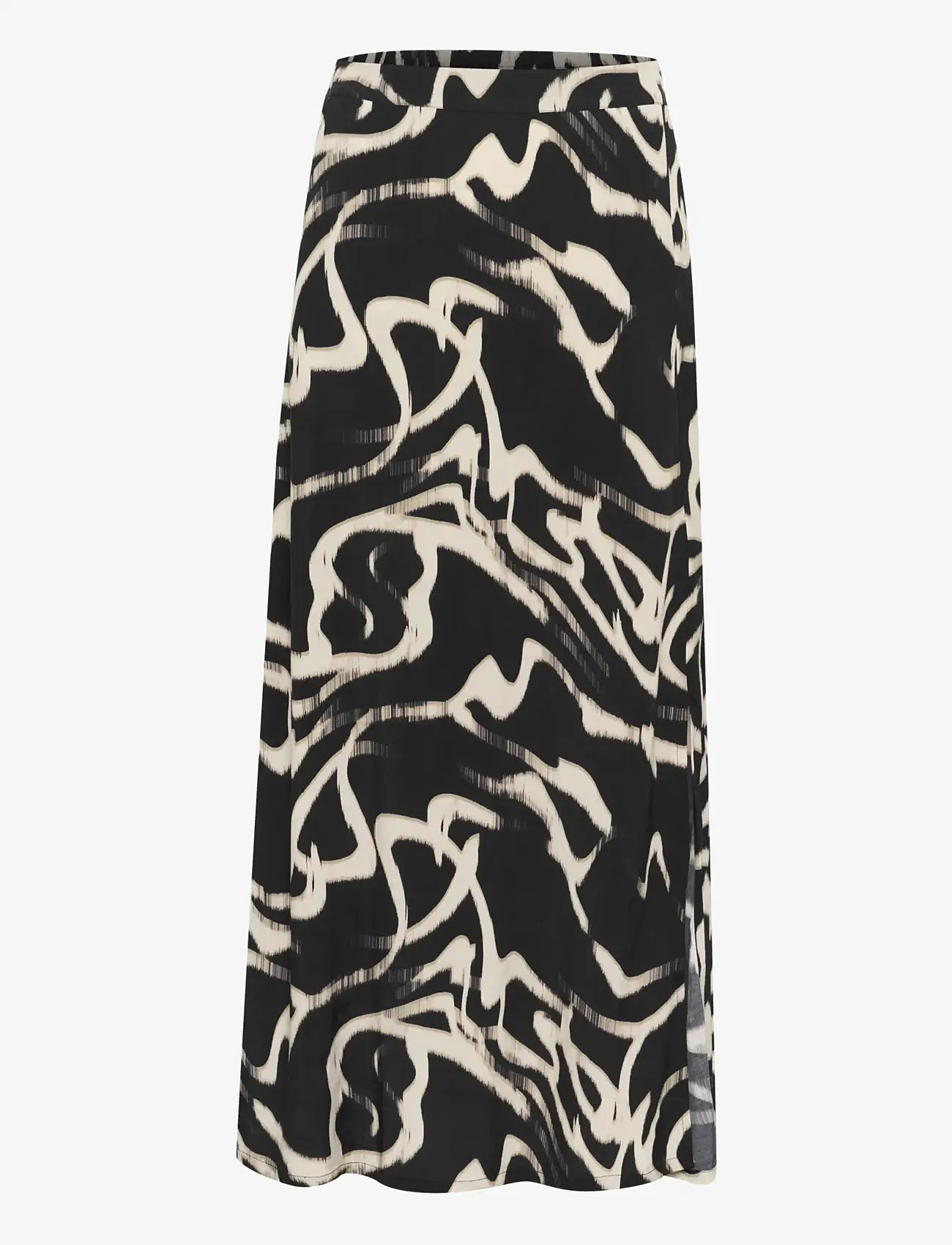 Kaffe - KAmartha Skirt - midi nederdele - black/nature organic lines - 0