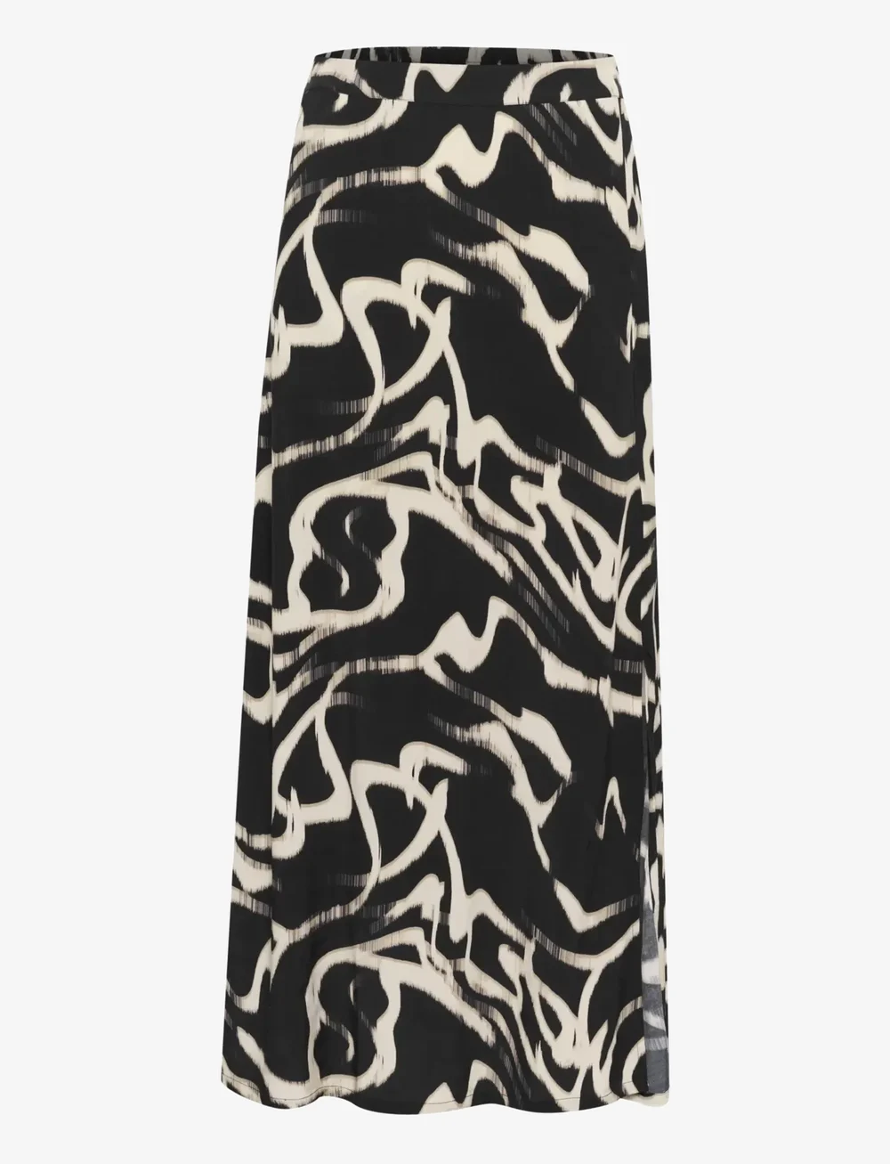Kaffe - KAmartha Skirt - vidutinio ilgio sijonai - black/nature organic lines - 1