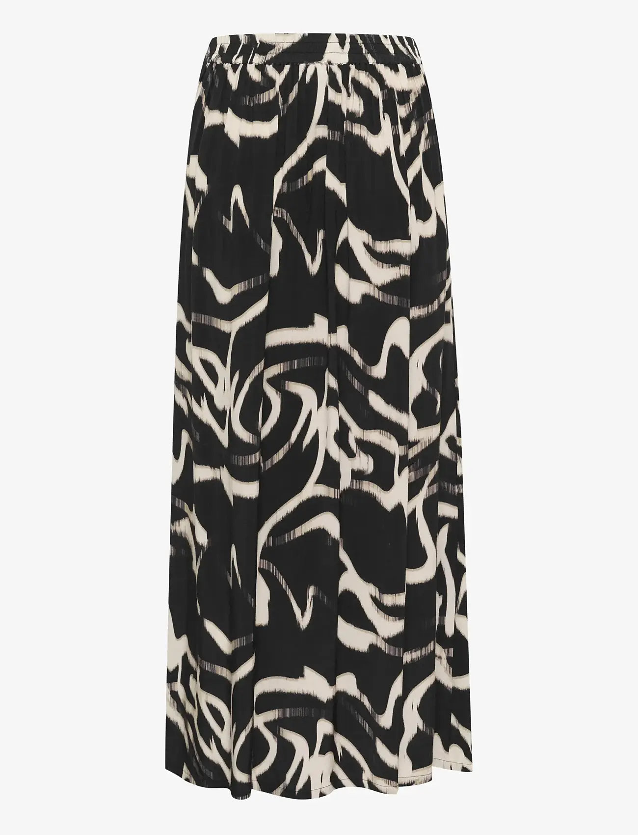 Kaffe - KAmartha Skirt - midi nederdele - black/nature organic lines - 1