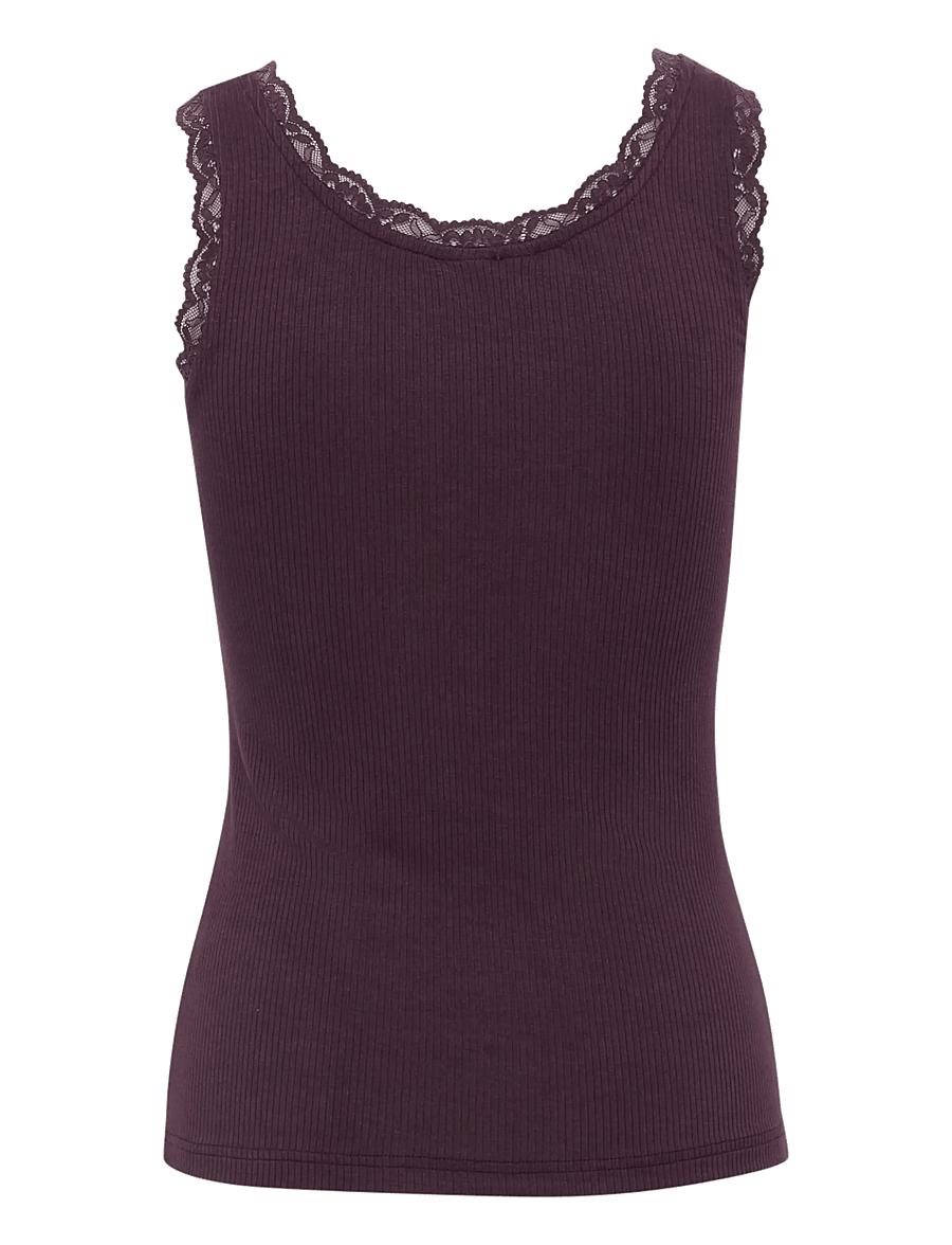 Kaffe - KAOMI TOP - Ärmellose tops - fudge - 1