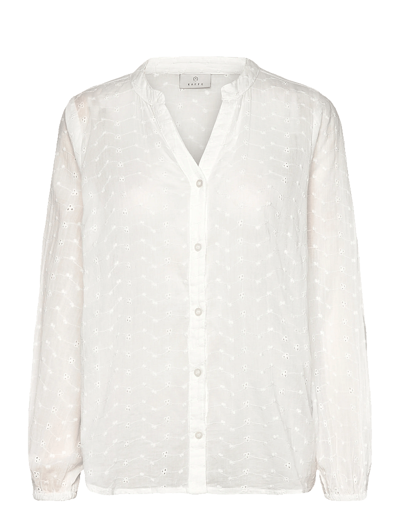 Kaffe - KAmay shirt - långärmade skjortor - chalk - 0