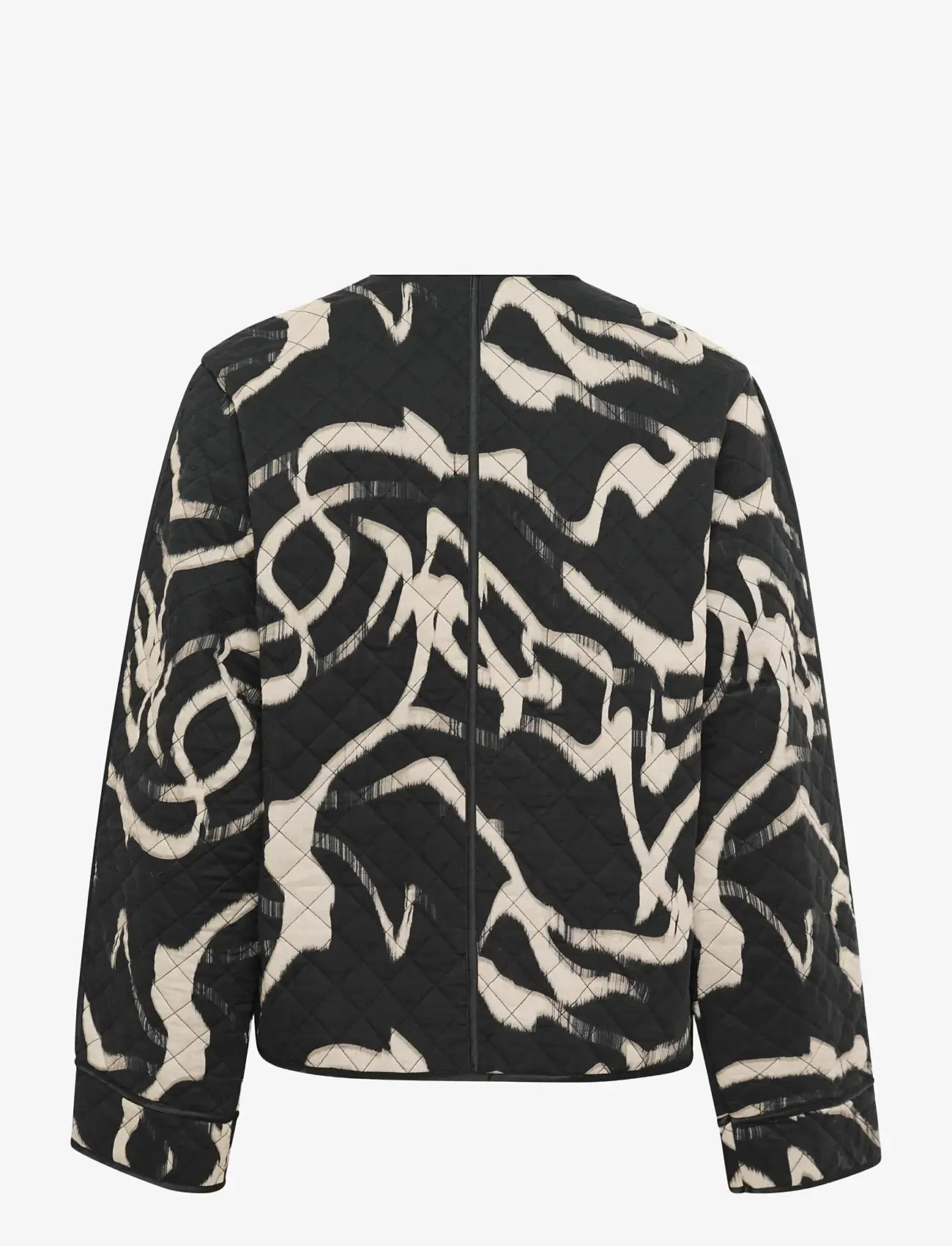 Kaffe - KAkayla Jacket - frühlingsjacken - black/nature organic lines - 1