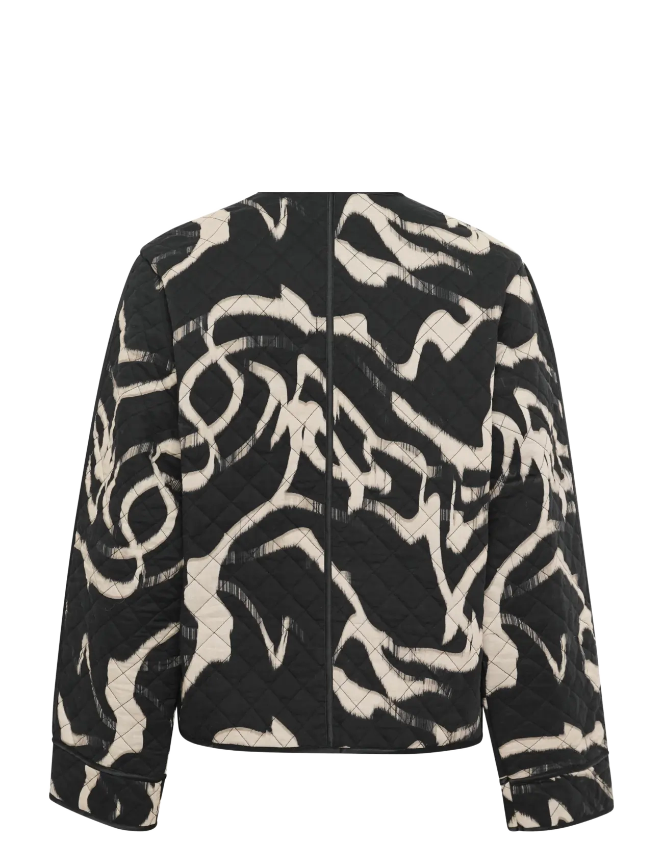 Kaffe - KAkayla Jacket - tunna jackor - black/nature organic lines - 2