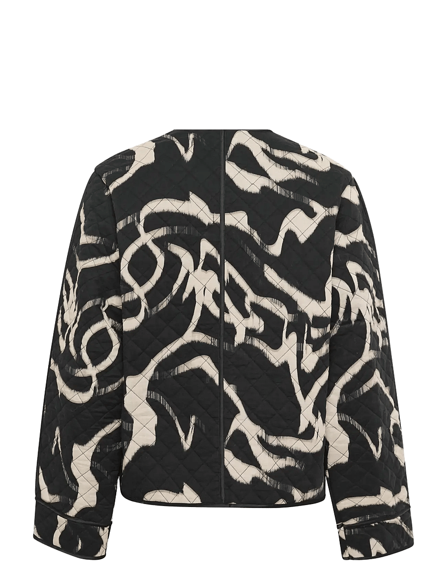 Kaffe - KAkayla Jacket - Õhukesed jakid - black/nature organic lines - 2