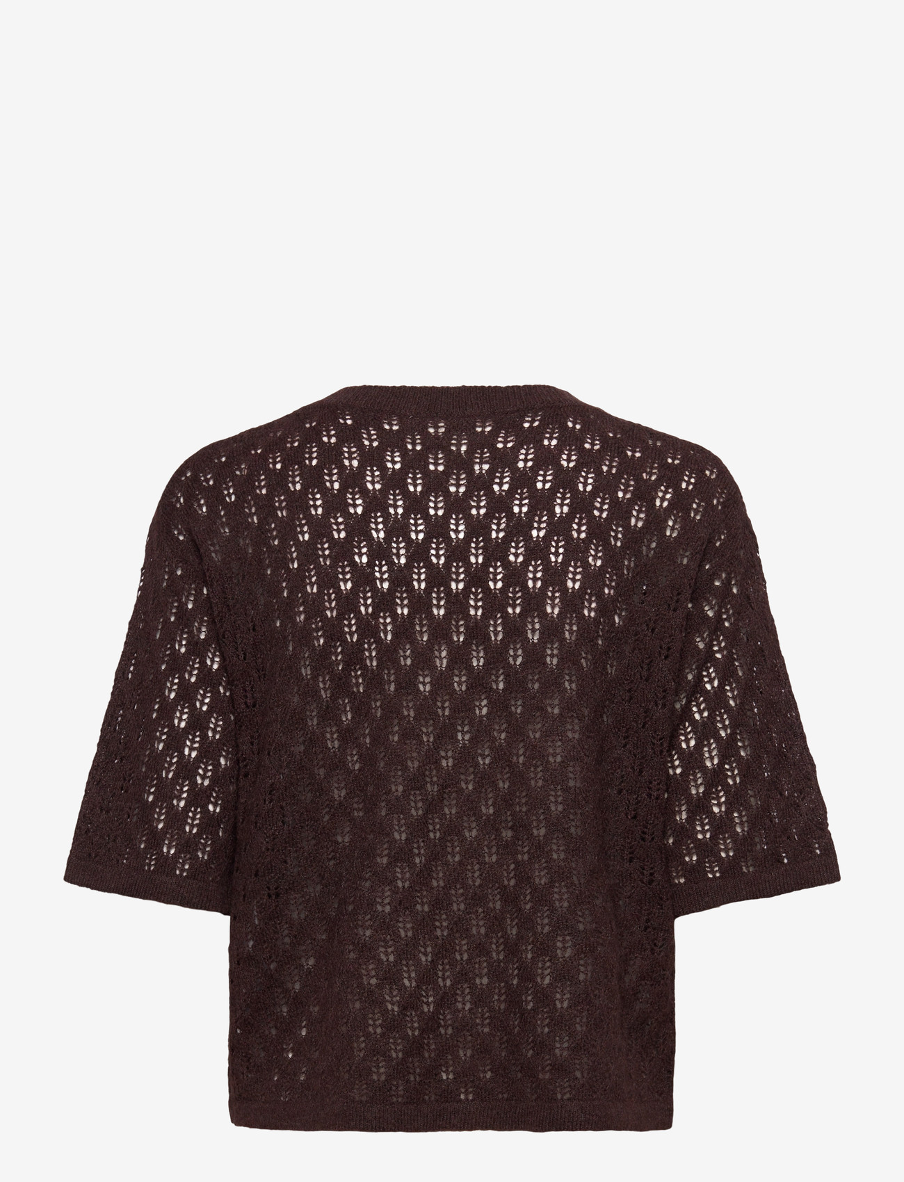 Kaffe - KAlourine V-Neck Pullover - striktrøjer - fudge melange - 1