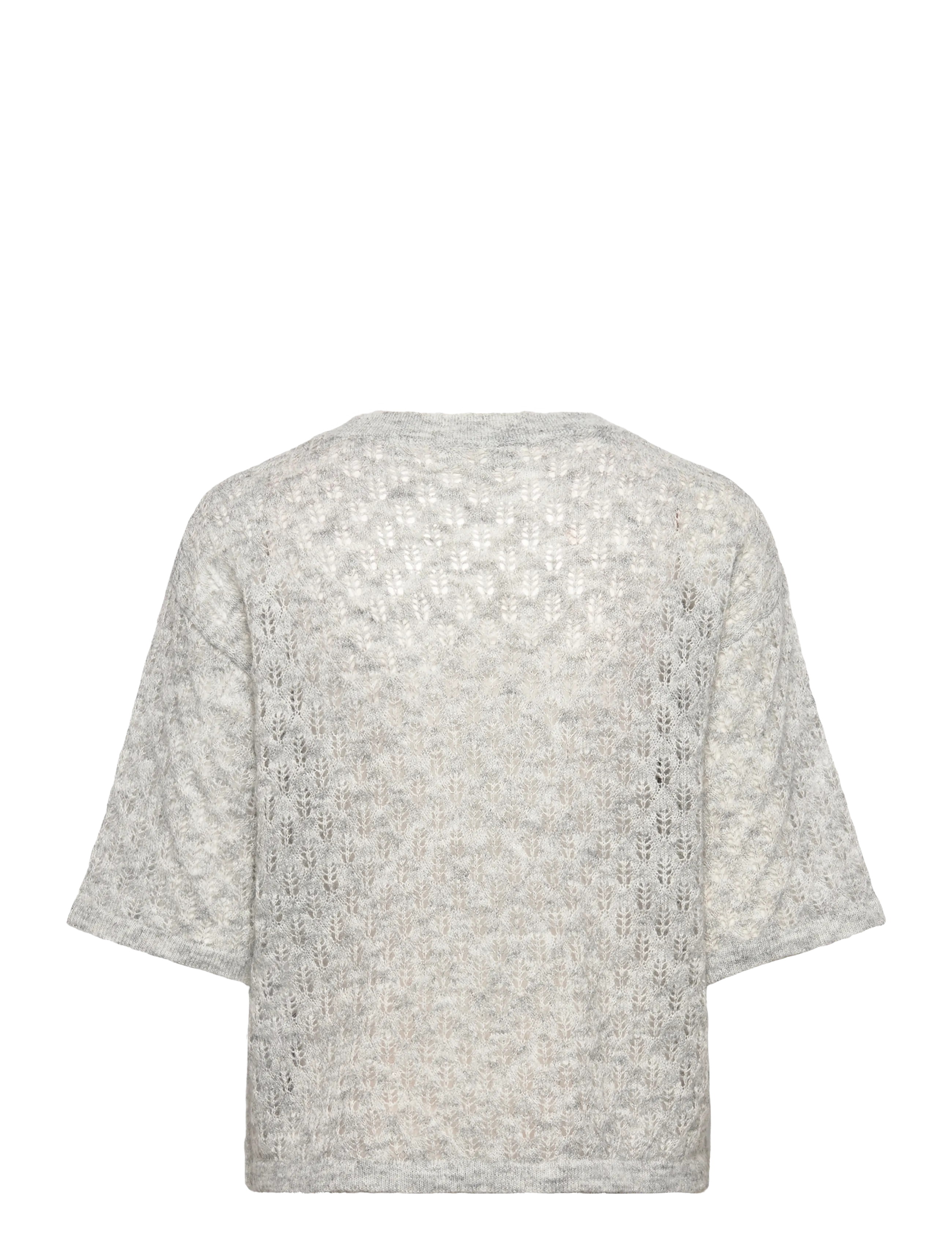 Kaffe - KAlourine V-Neck Pullover - alhaisimmat hinnat - light grey melange - 1
