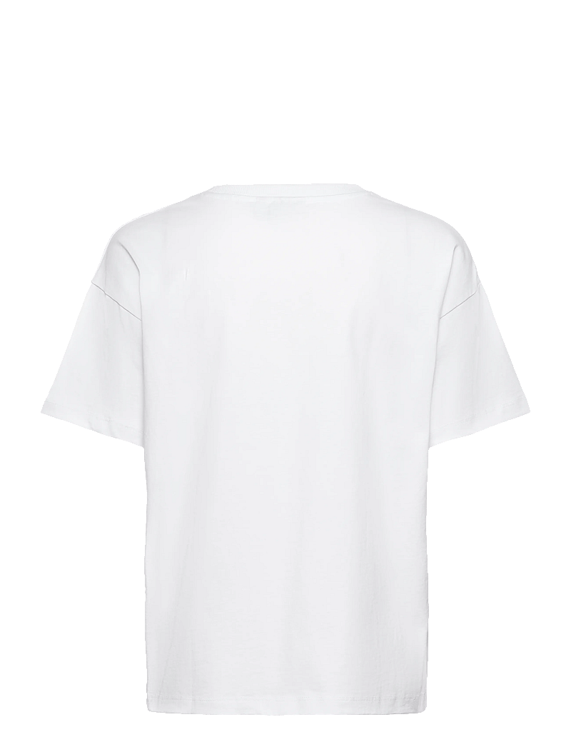 Kaffe - KAadelina T-Shirt - t-shirts - optical white/black text print - 1