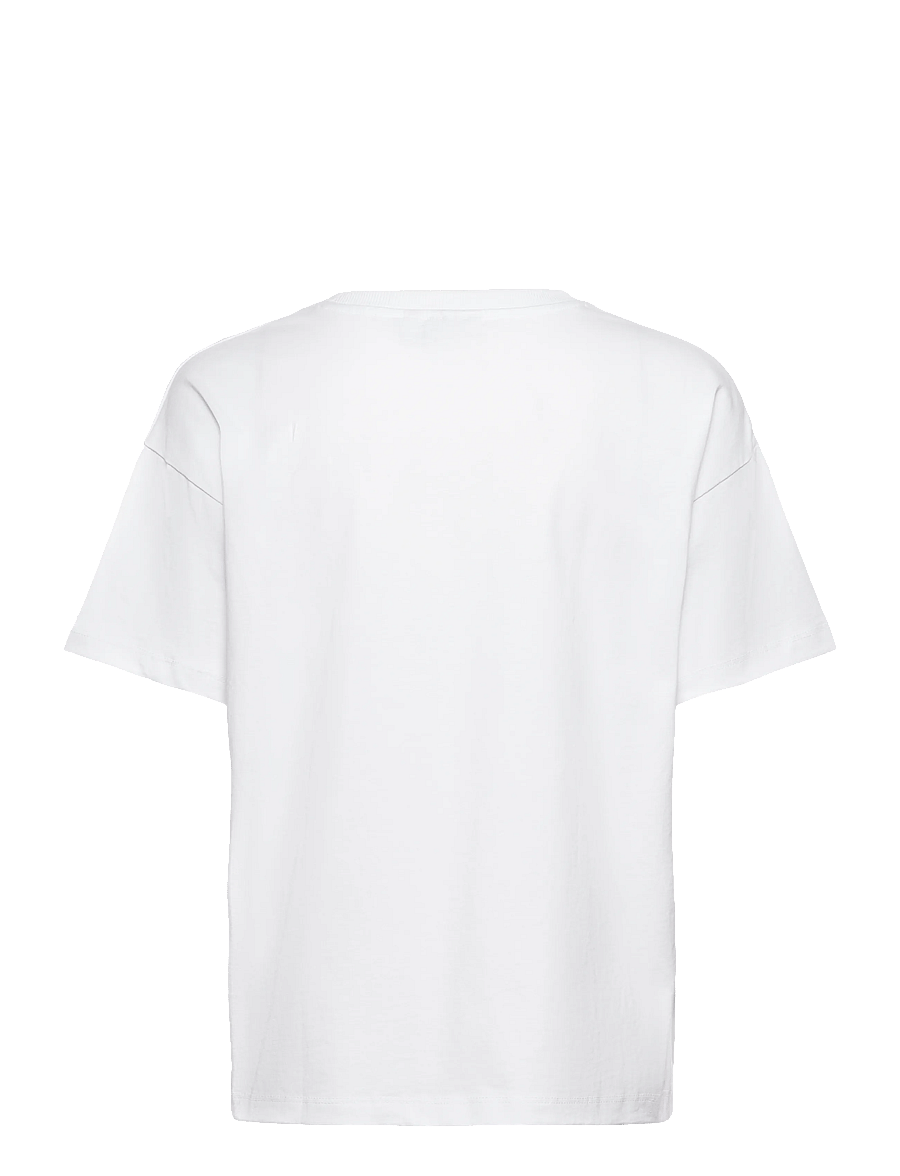 Kaffe - KAadelina T-Shirt - t-shirts - optical white/black text print - 1