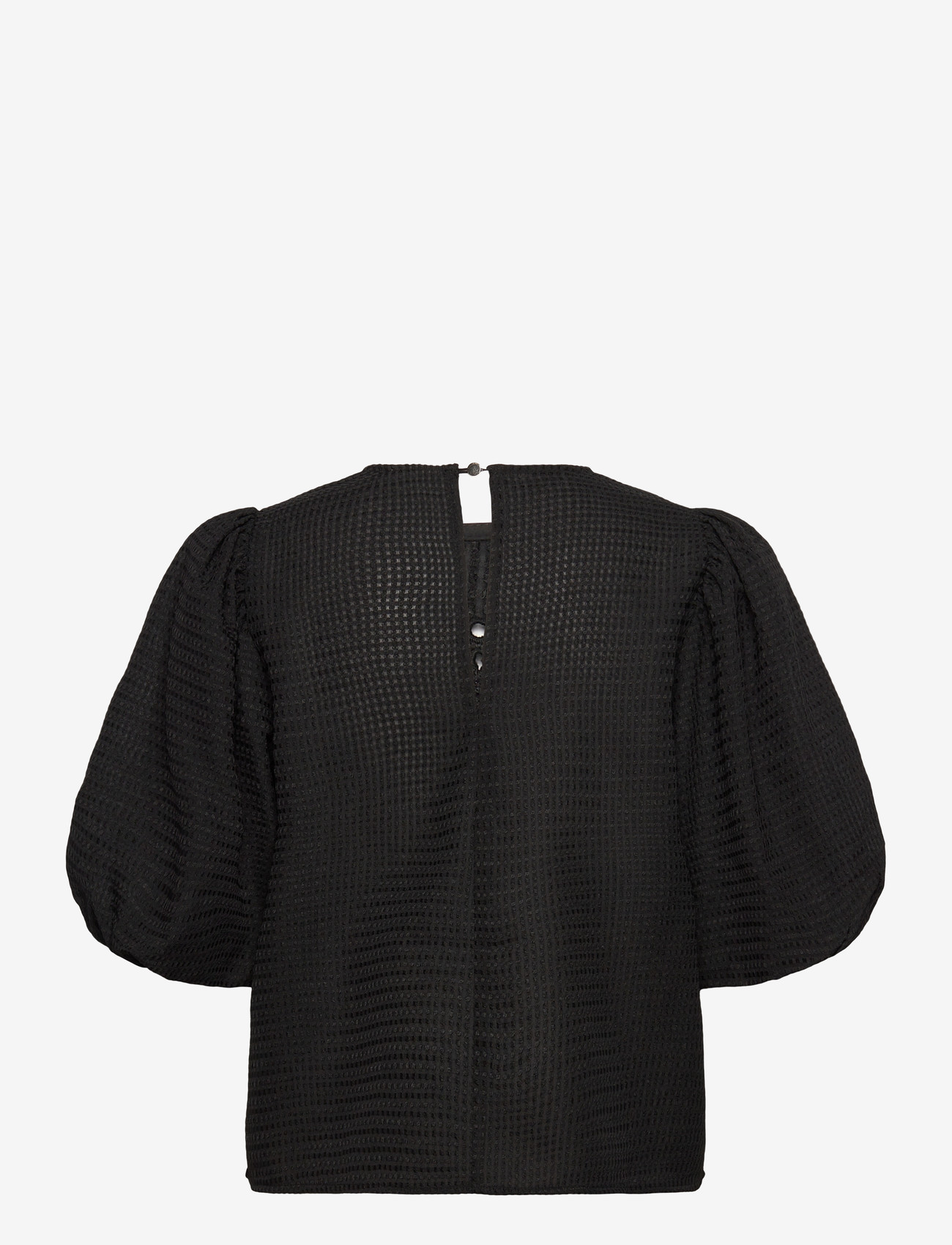 Kaffe - KAmelani Blouse - kortärmade blusar - black deep - 1