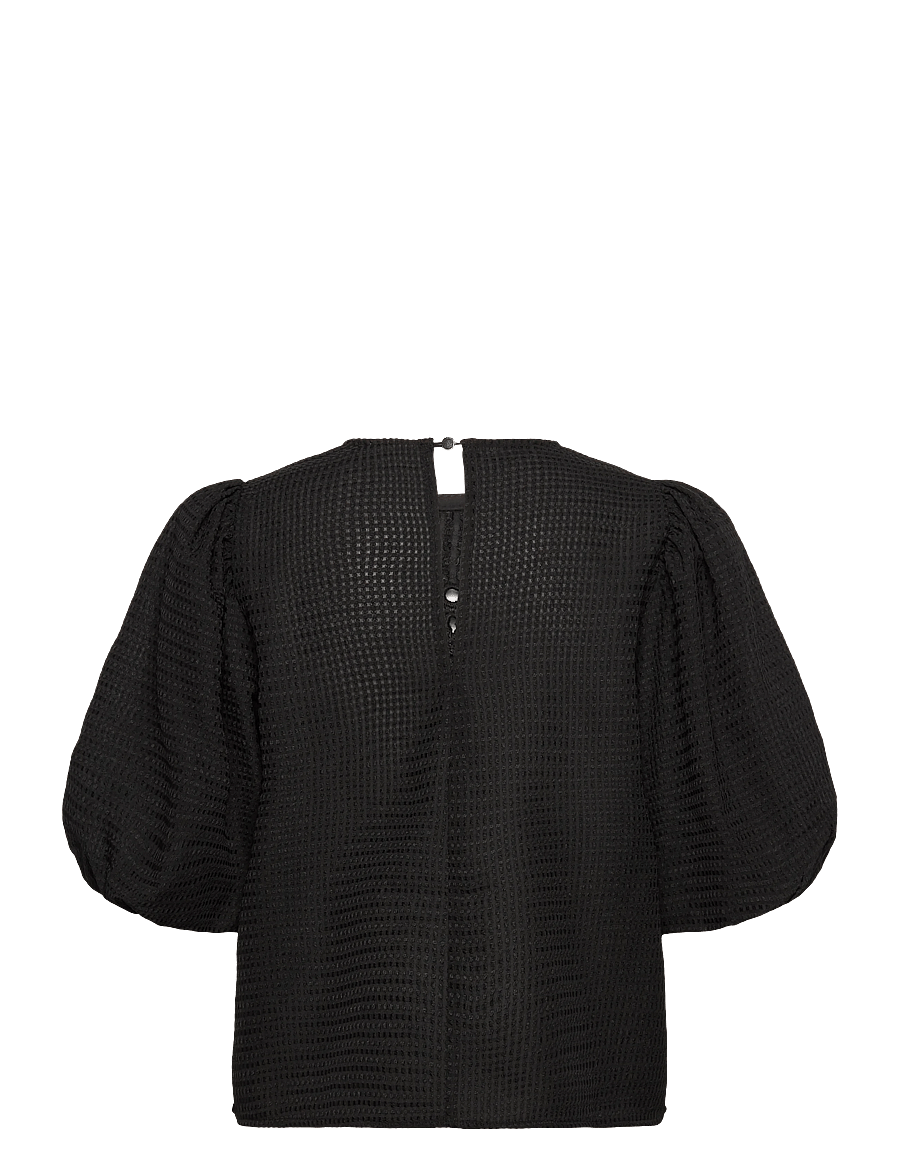 Kaffe - KAmelani Blouse - kurzärmelige blusen - black deep - 1