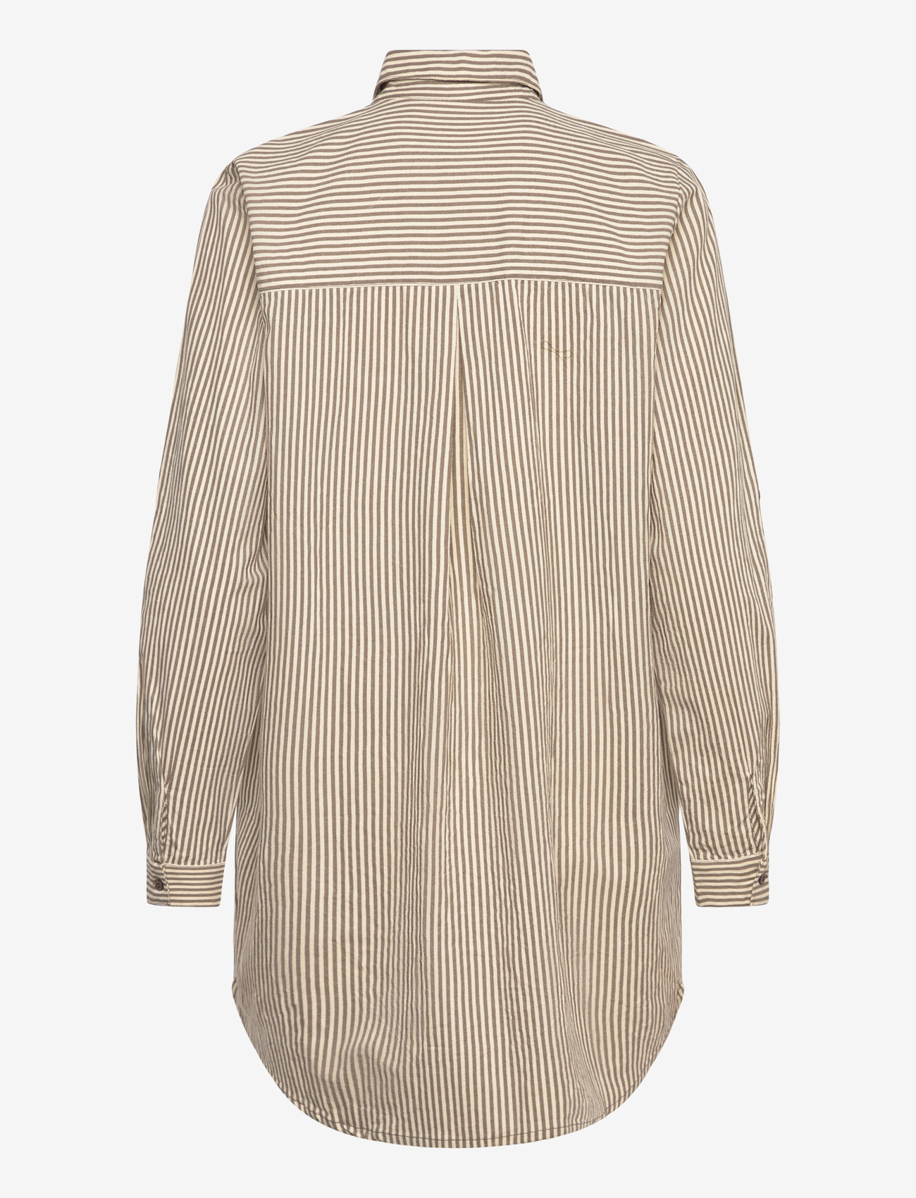 Kaffe - KAnaya Striped Shirt Tunic - langärmlige hemden - brindle / turtledove stripe - 2