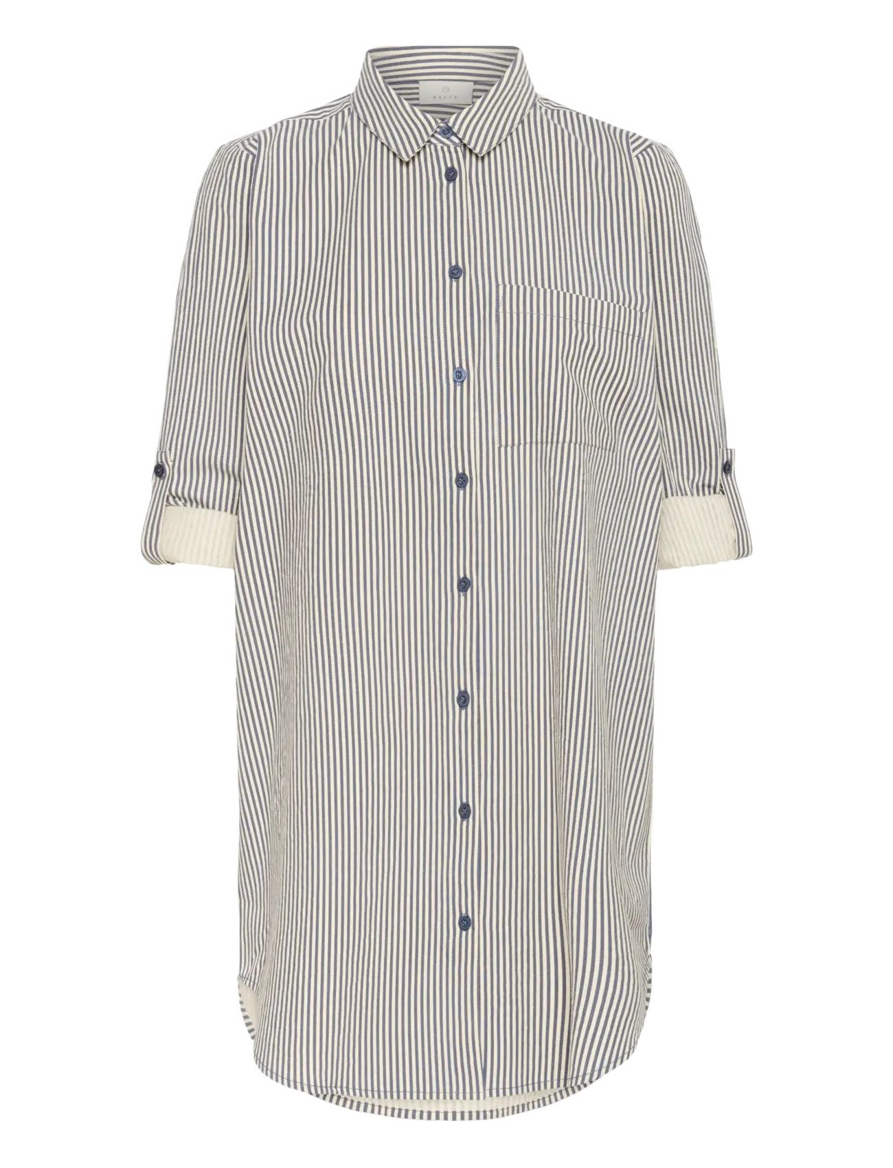 KAFFE Kanaya Gestreift Shirt Tunika Schwarz - 36 - Damen