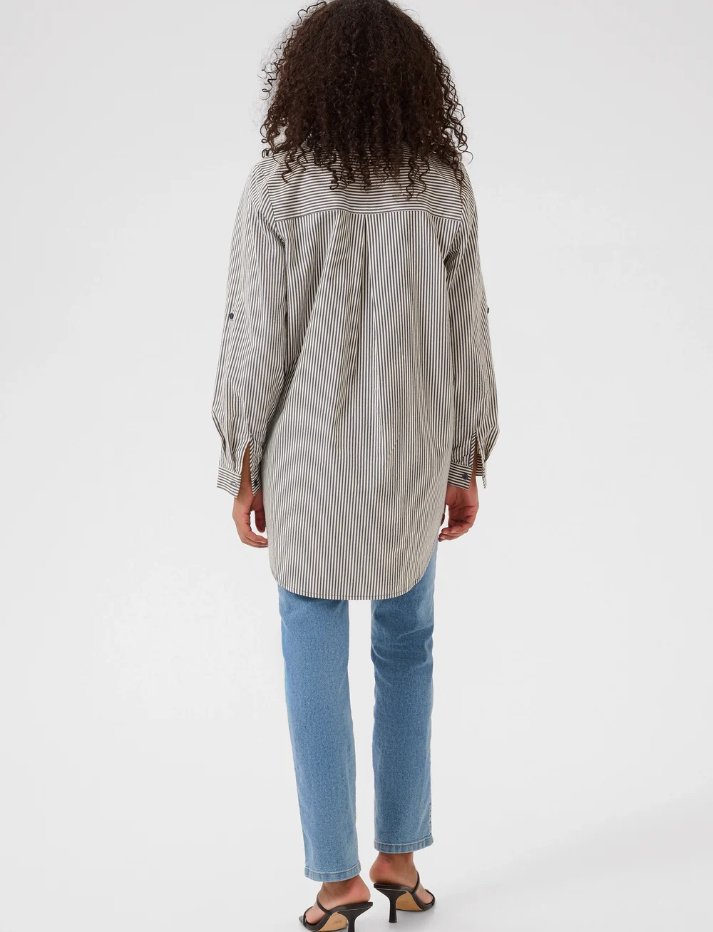 Kaffe - KAnaya Striped Shirt Tunic - tunikaer - midnight/white stripe - 4