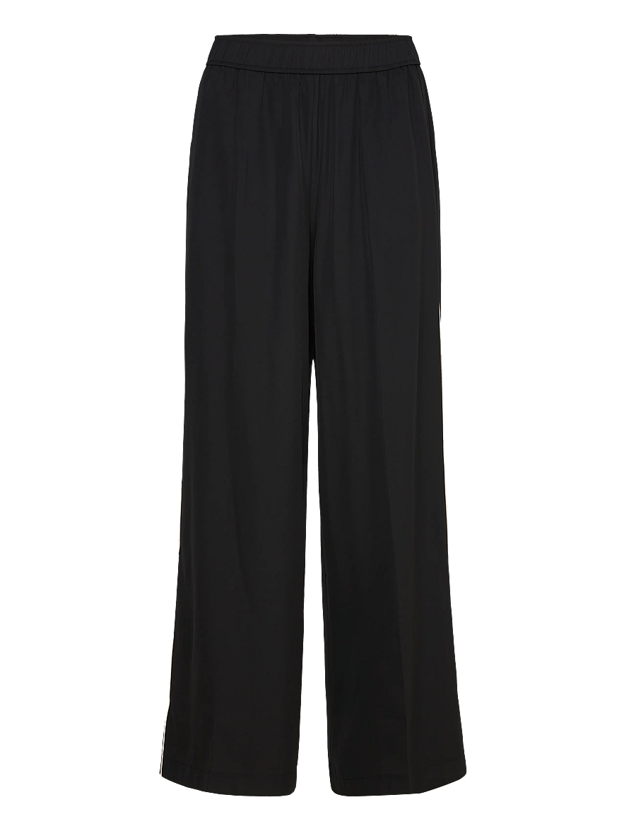 Kaffe - KAtessa Pants - hosen mit weitem bein - black deep - 0