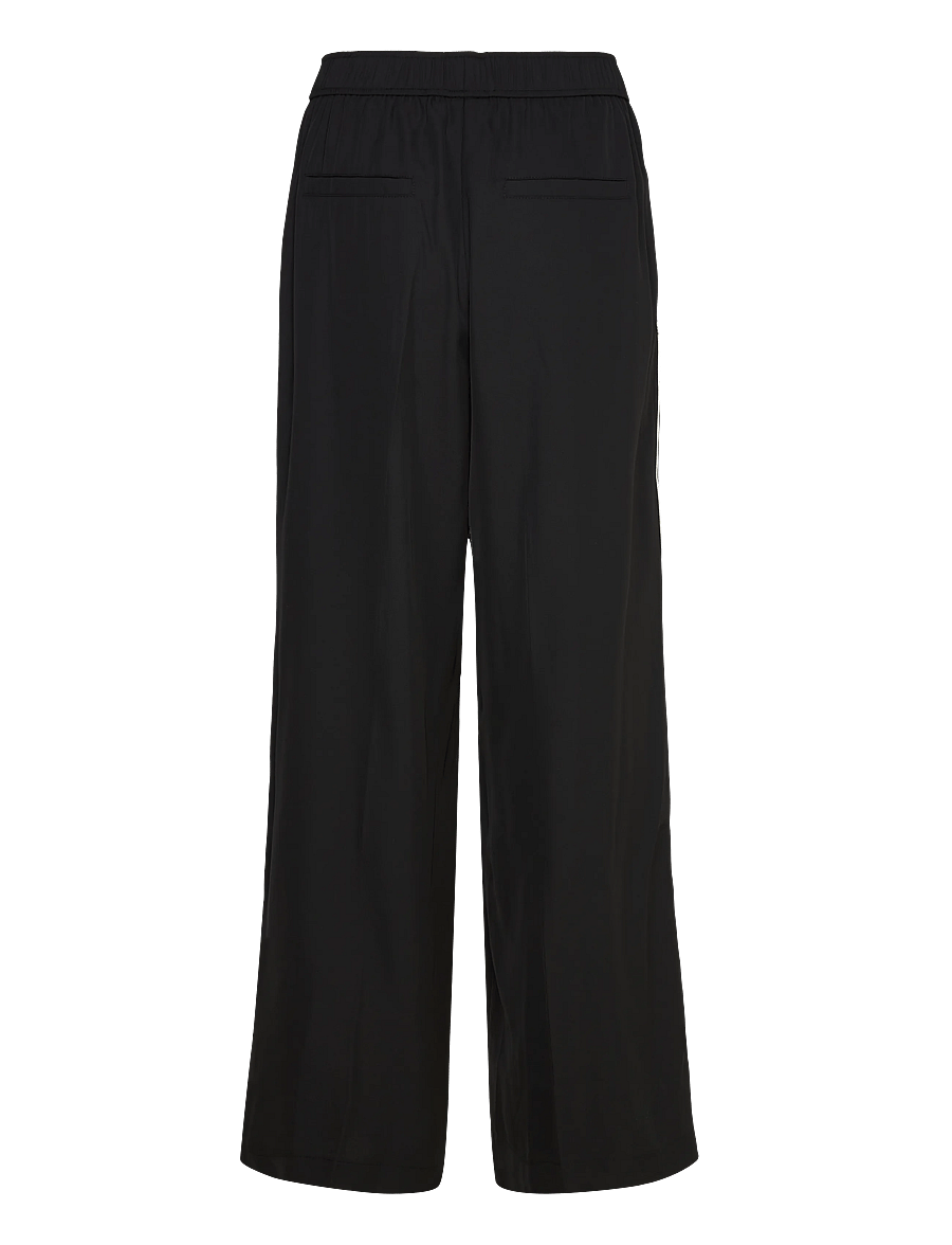 Kaffe - KAtessa Pants - hosen mit weitem bein - black deep - 1