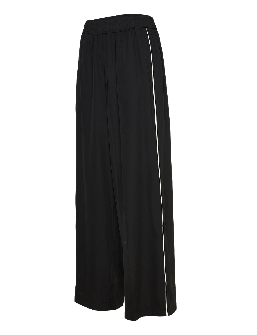 Kaffe - KAtessa Pants - hosen mit weitem bein - black deep - 2