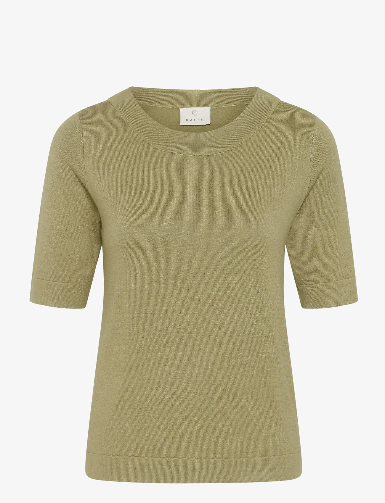 Kaffe - KAlizza boatneck solid Pullover - pullover - aloe - 0