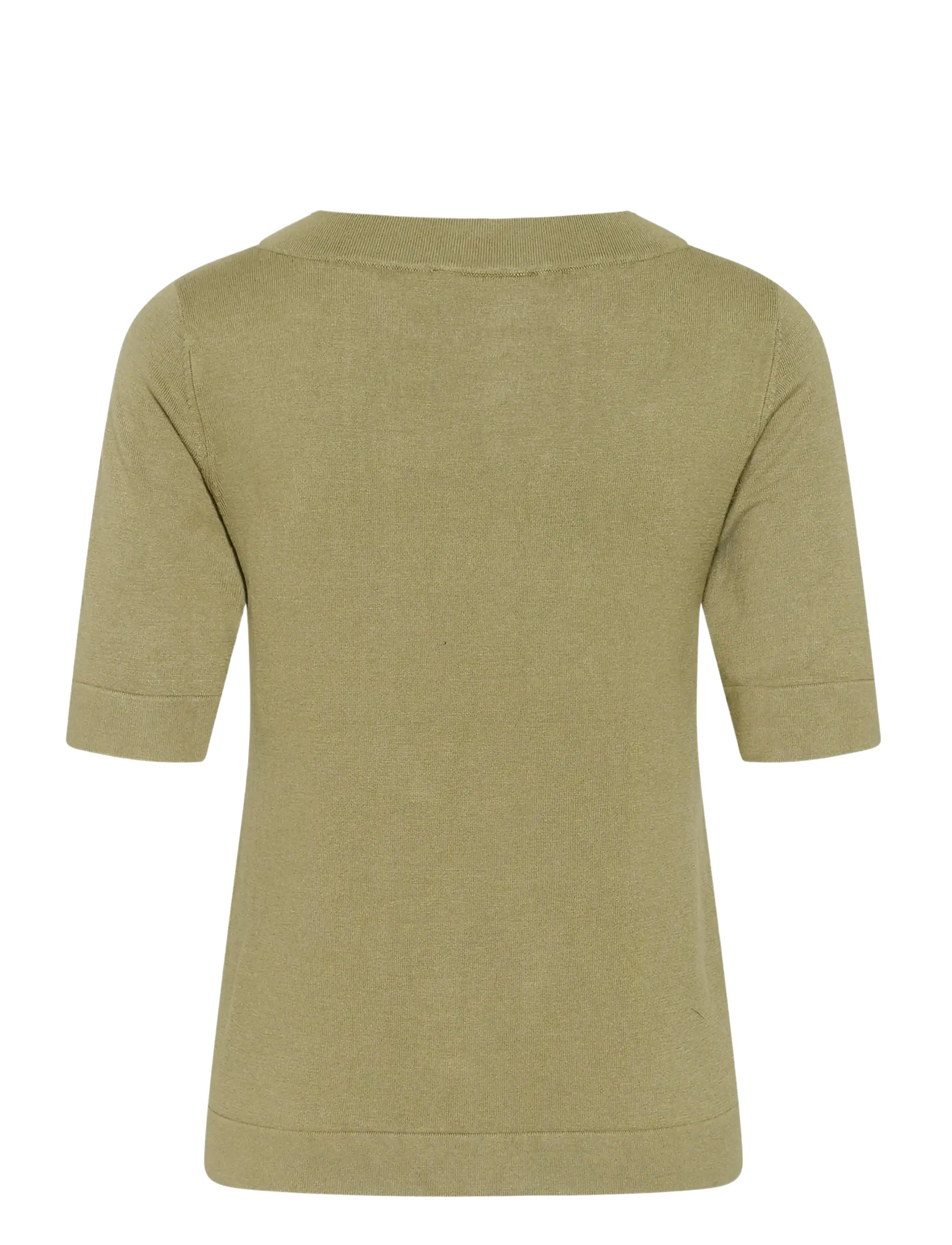 Kaffe - KAlizza boatneck solid Pullover - jumpers - aloe - 1