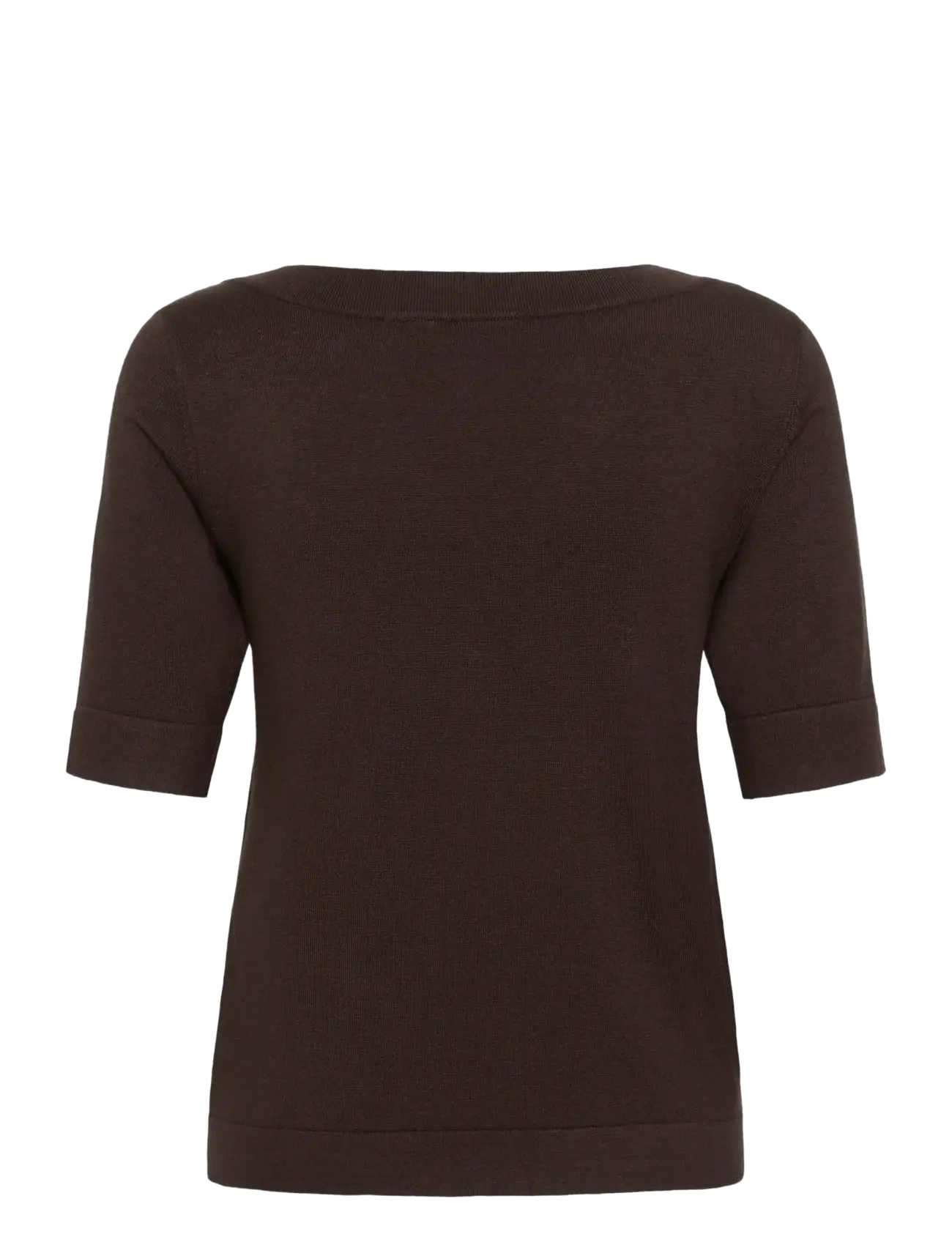 Kaffe - KAlizza boatneck solid Pullover - jumpers - coffee bean - 1