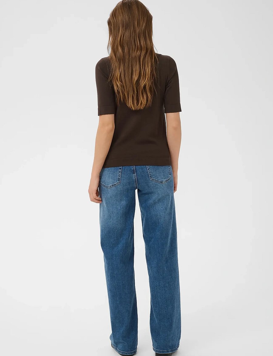 Kaffe - KAlizza boatneck solid Pullover - jumpers - coffee bean - 4