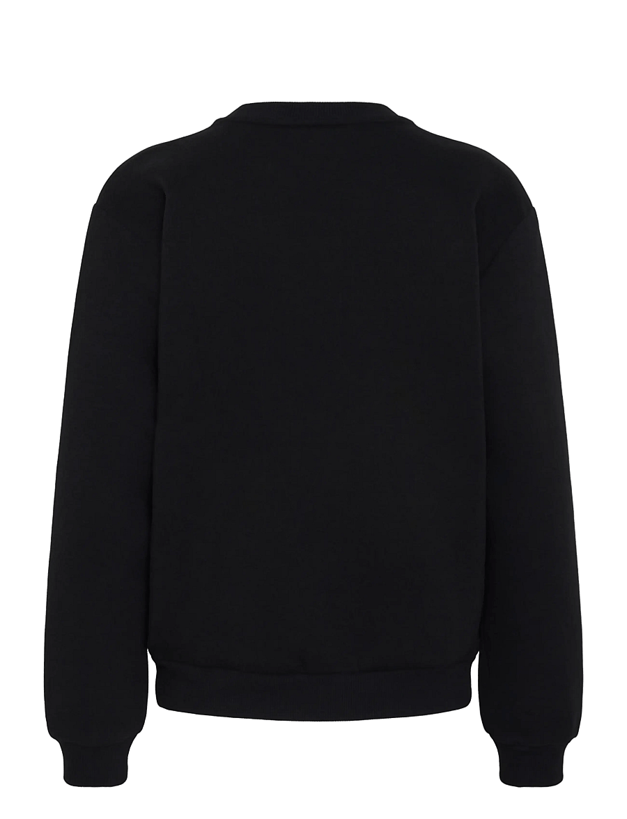 Kaffe - KAliddy Sweatshirt - hverdags stil - black w/ white heart - 1