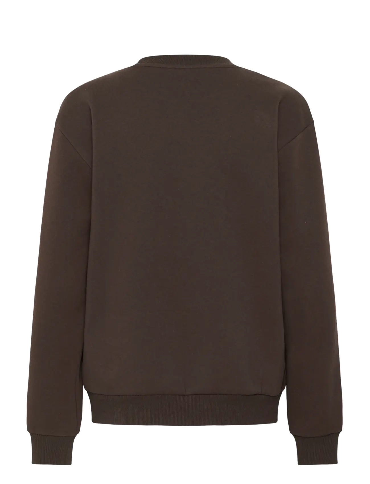 Kaffe - KAliddy Sweatshirt - sweatshirts - seal brown w. blue heart - 1