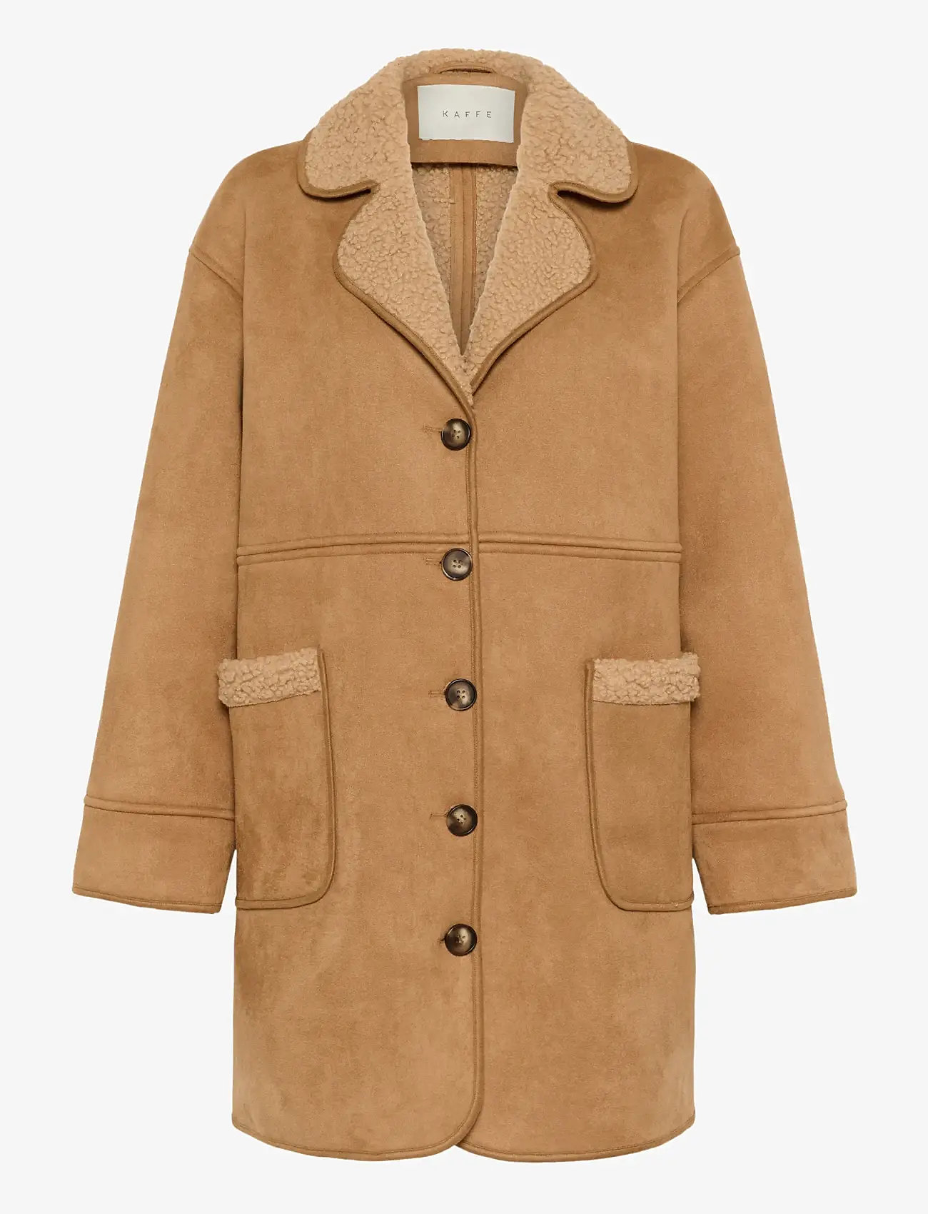 Kaffe - KAmarlie Coat - herbstjacken - toasted coconut - 0