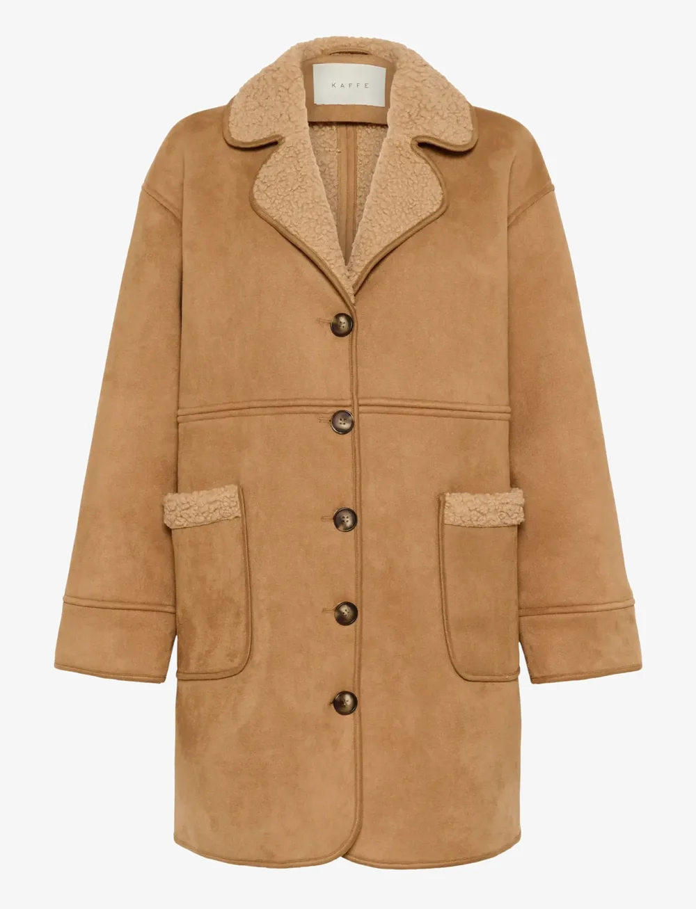 Kaffe - KAmarlie Coat - jackor - toasted coconut - 1