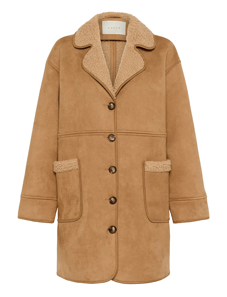Kaffe - KAmarlie Coat - wolljacken - toasted coconut - 1