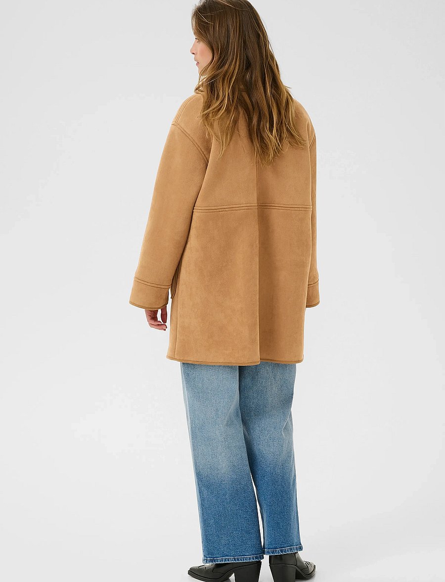 Kaffe - KAmarlie Coat - wolljacken - toasted coconut - 4