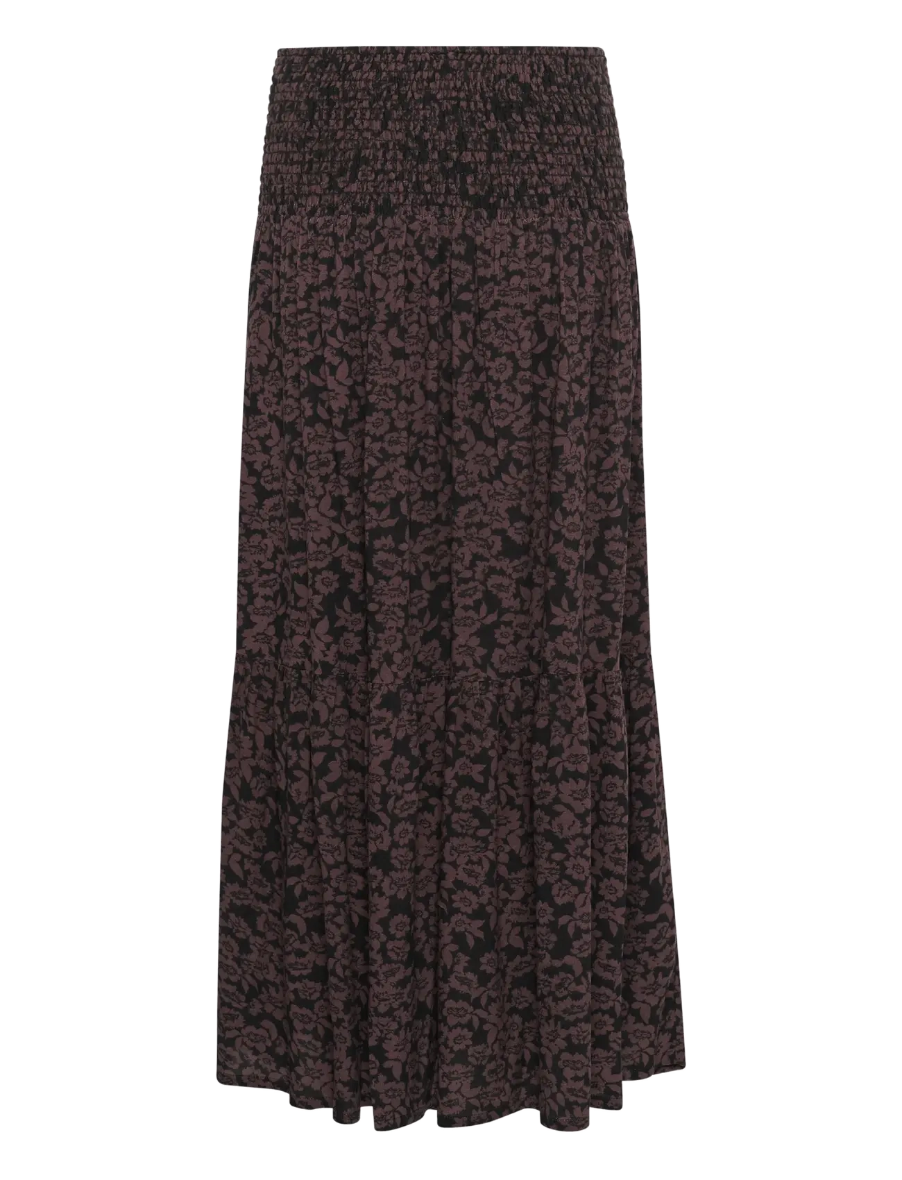 Kaffe - KAbeathe Skirt - maxi röcke - fudge/black flower print - 2