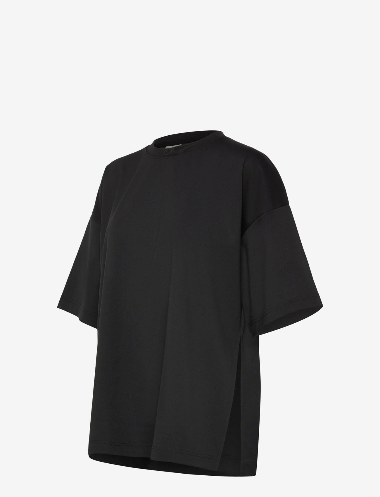 Kaffe - KAjenny Slit T-Shirt - t-shirts - black deep - 2