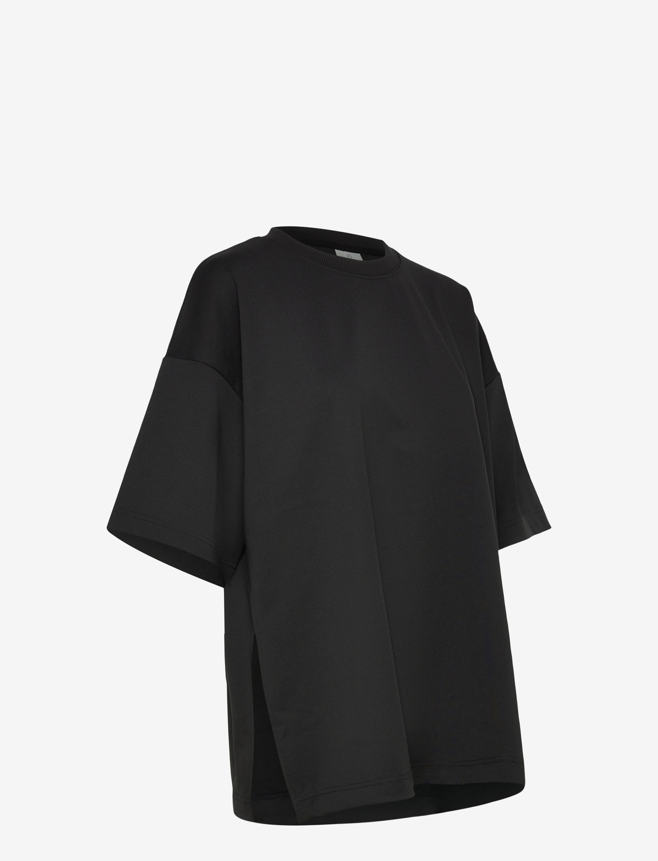 Kaffe - KAjenny Slit T-Shirt - t-shirts - black deep - 3