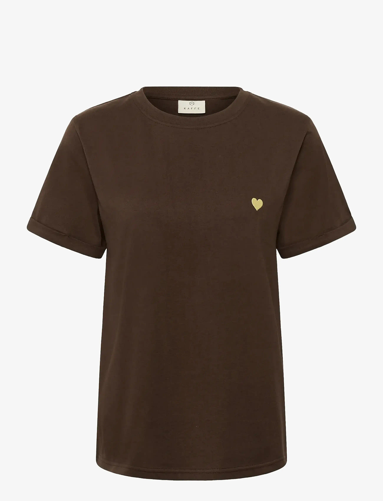 Kaffe - KAheart T-Shirt - t-shirts - coffee bean/sunlight heart - 0