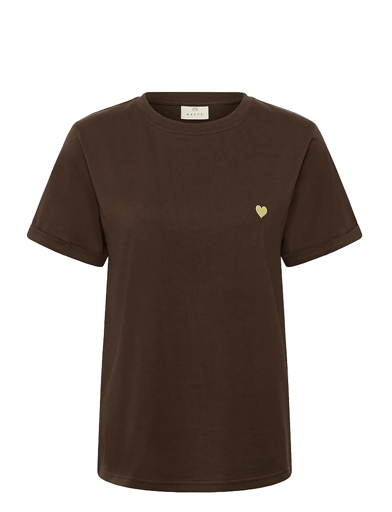 Kaffe - KAheart T-Shirt - t-shirts - coffee bean/sunlight heart - 0