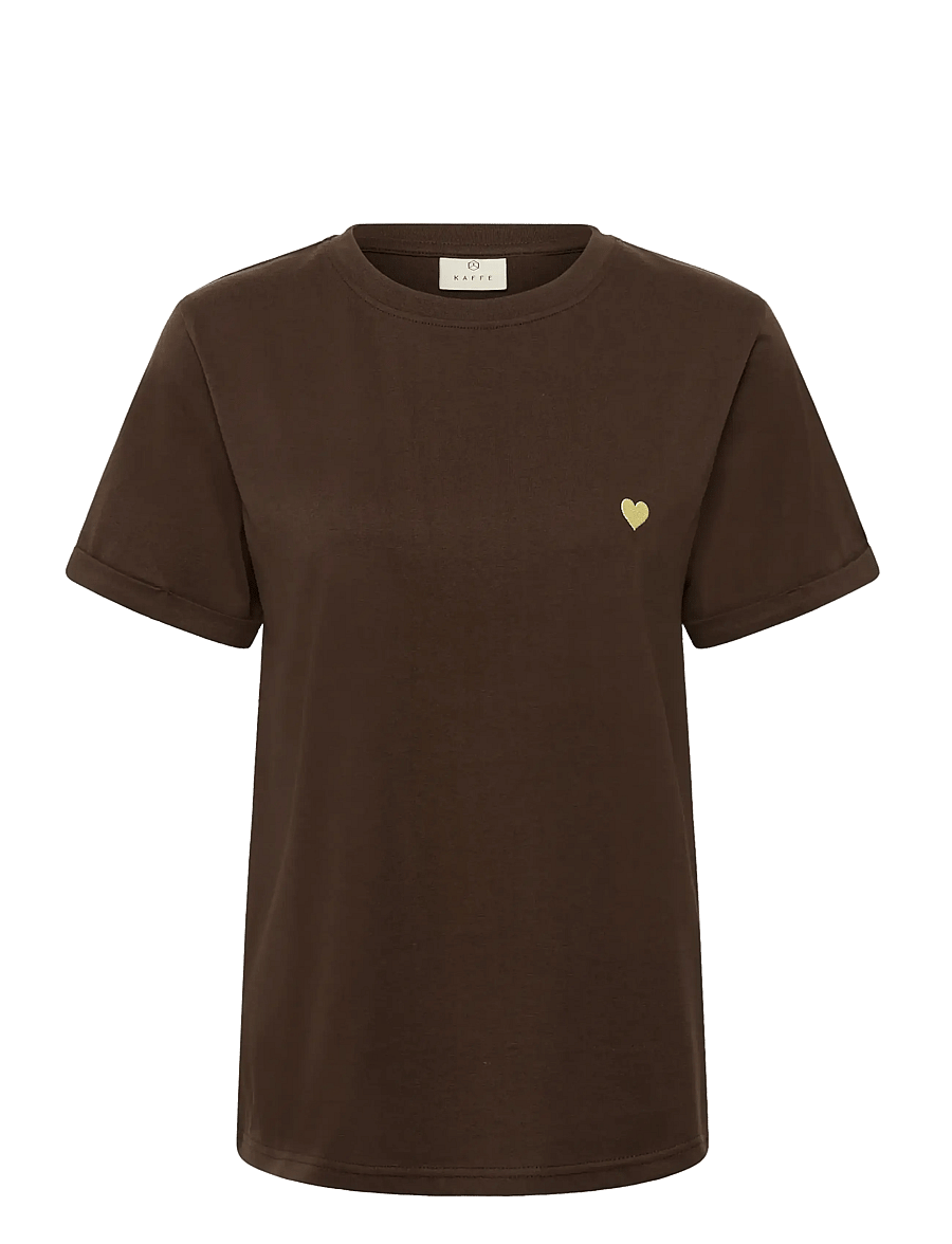 Kaffe - KAheart T-Shirt - t-shirts - coffee bean/sunlight heart - 0