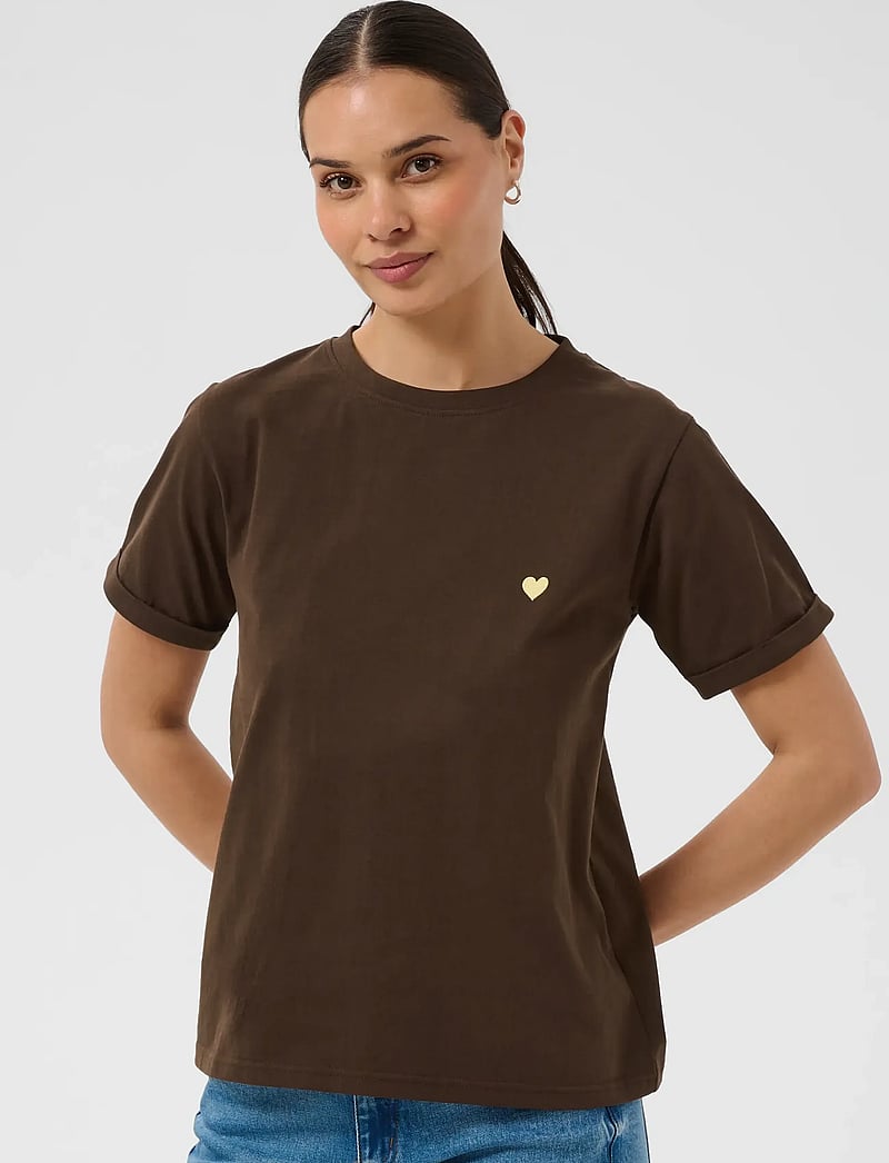 Kaffe - KAheart T-Shirt - t-shirts - coffee bean/sunlight heart - 2