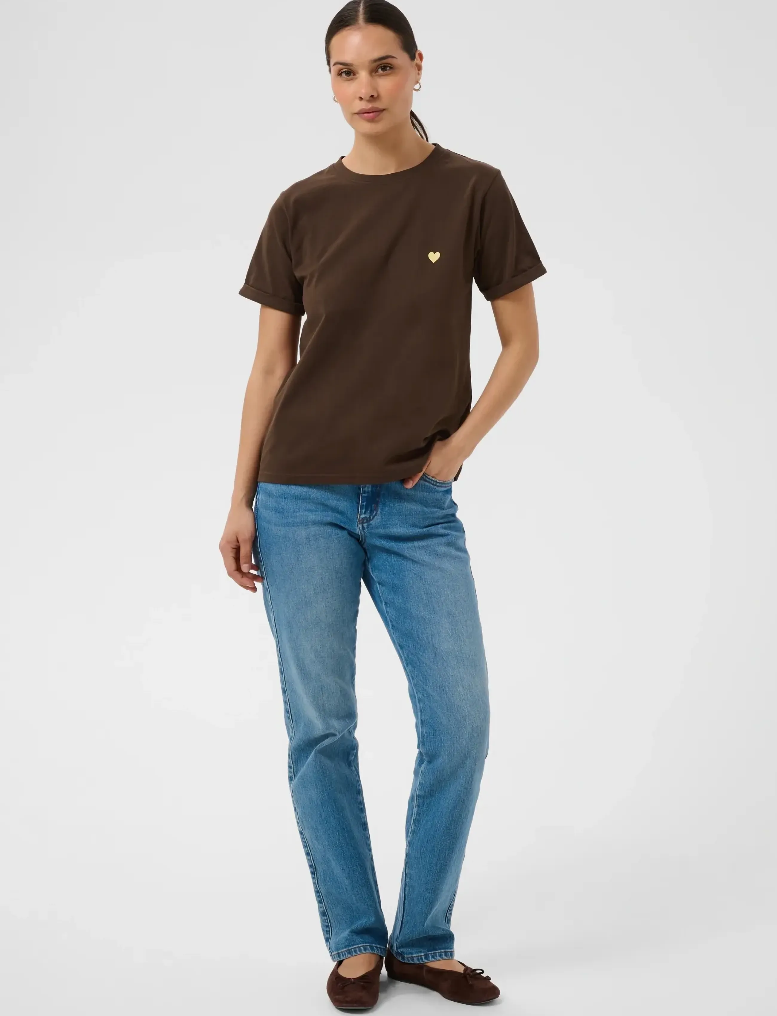 Kaffe - KAheart T-Shirt - t-shirts - coffee bean/sunlight heart - 3