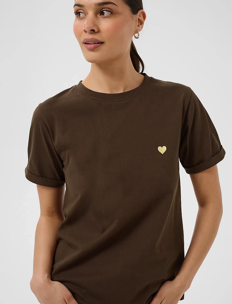 Kaffe - KAheart T-Shirt - t-shirts - coffee bean/sunlight heart - 5