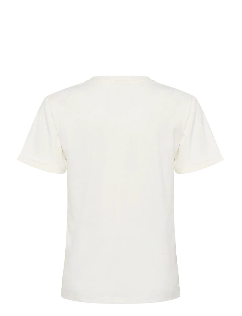Kaffe - KAheart T-Shirt - t-shirts - chalk/black deep heart - 2