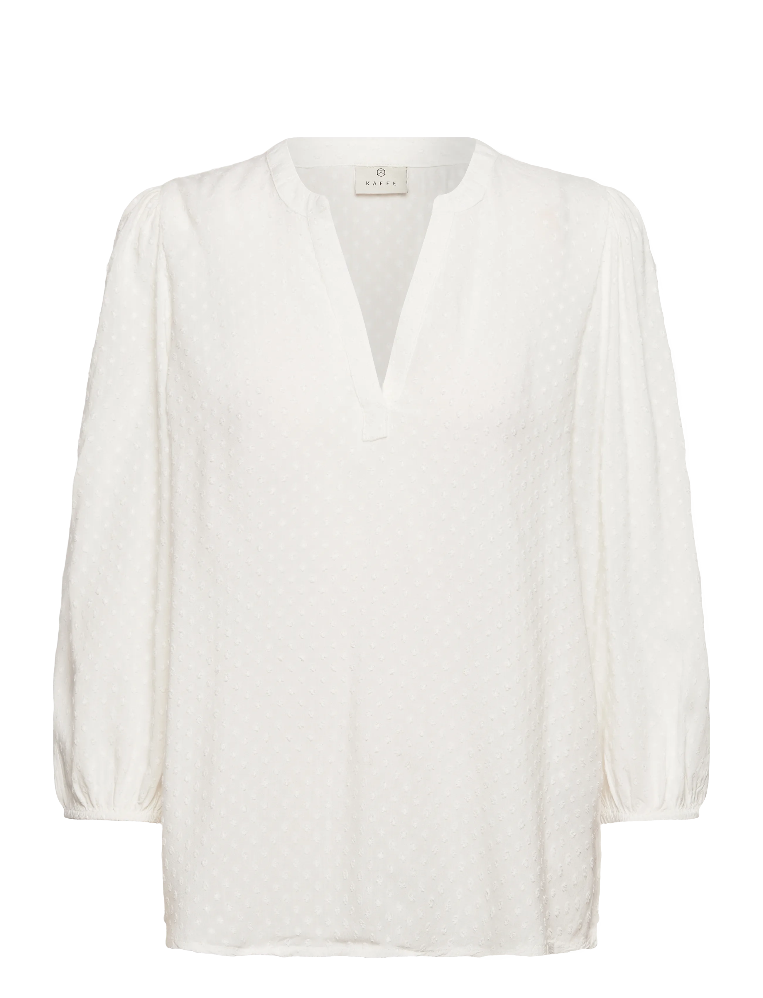 Kaffe Kaannika Blouse, 44, Blouses, Weiß - Short-sleeved, Frauen
