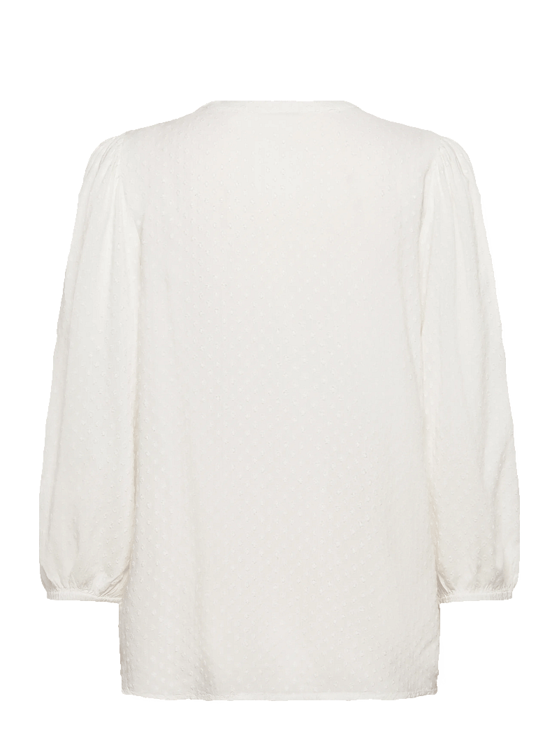 Kaffe - KAannika Blouse - långärmade blusar - chalk - 1