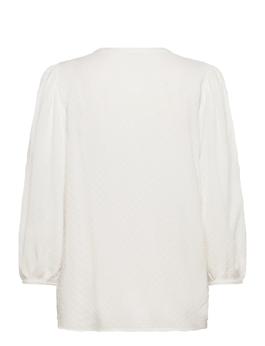 Kaffe - KAannika Blouse - long sleeved blouses - chalk - 1