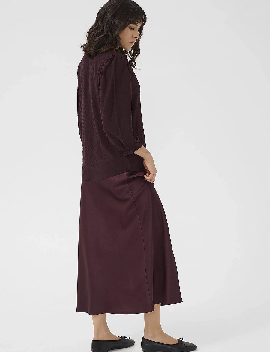 Kaffe - KAannika Blouse - langärmelige blusen - fudge - 4